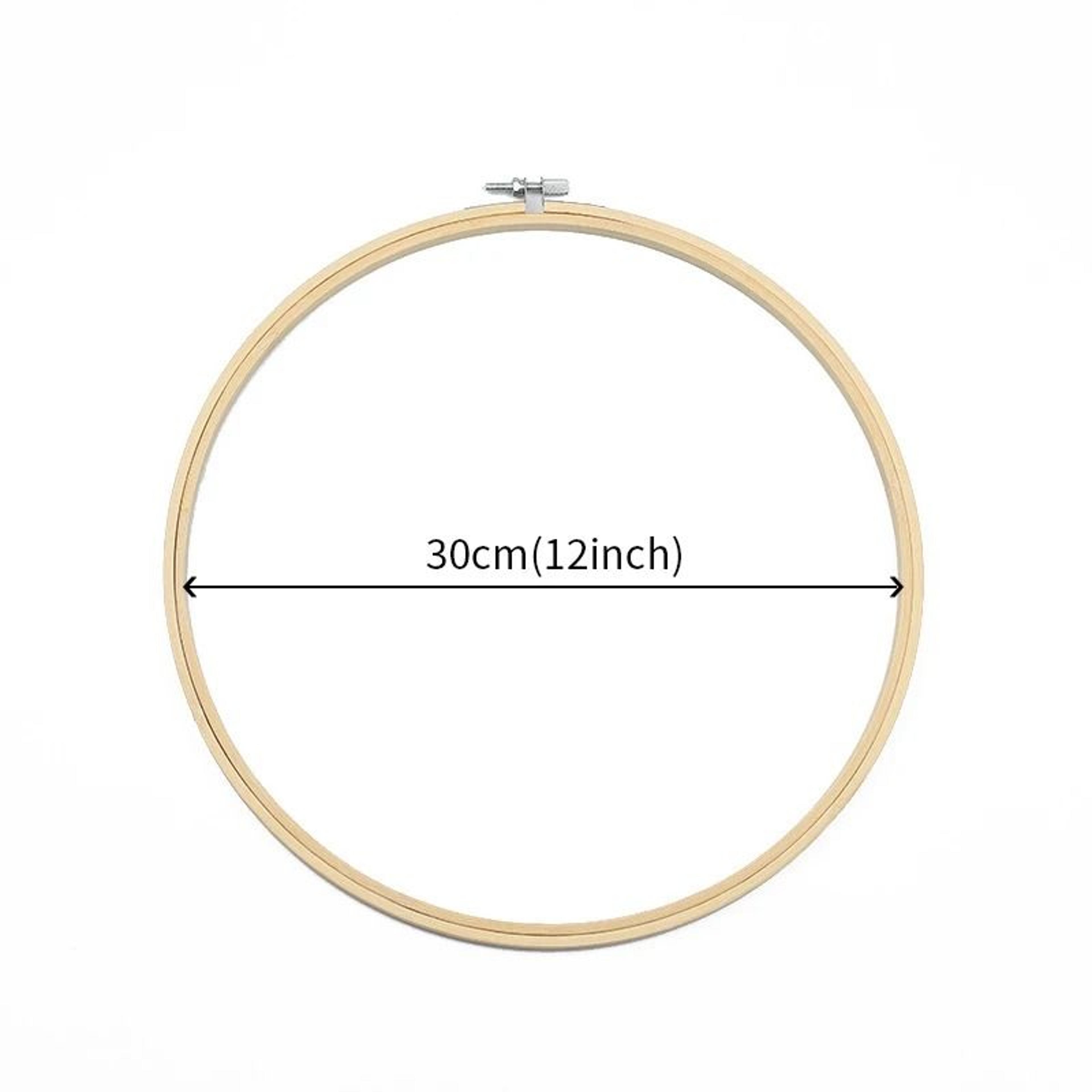 Large Adjustable Bamboo Embroidery Hoop For Cross Stitch And Needlecraft Projects 8