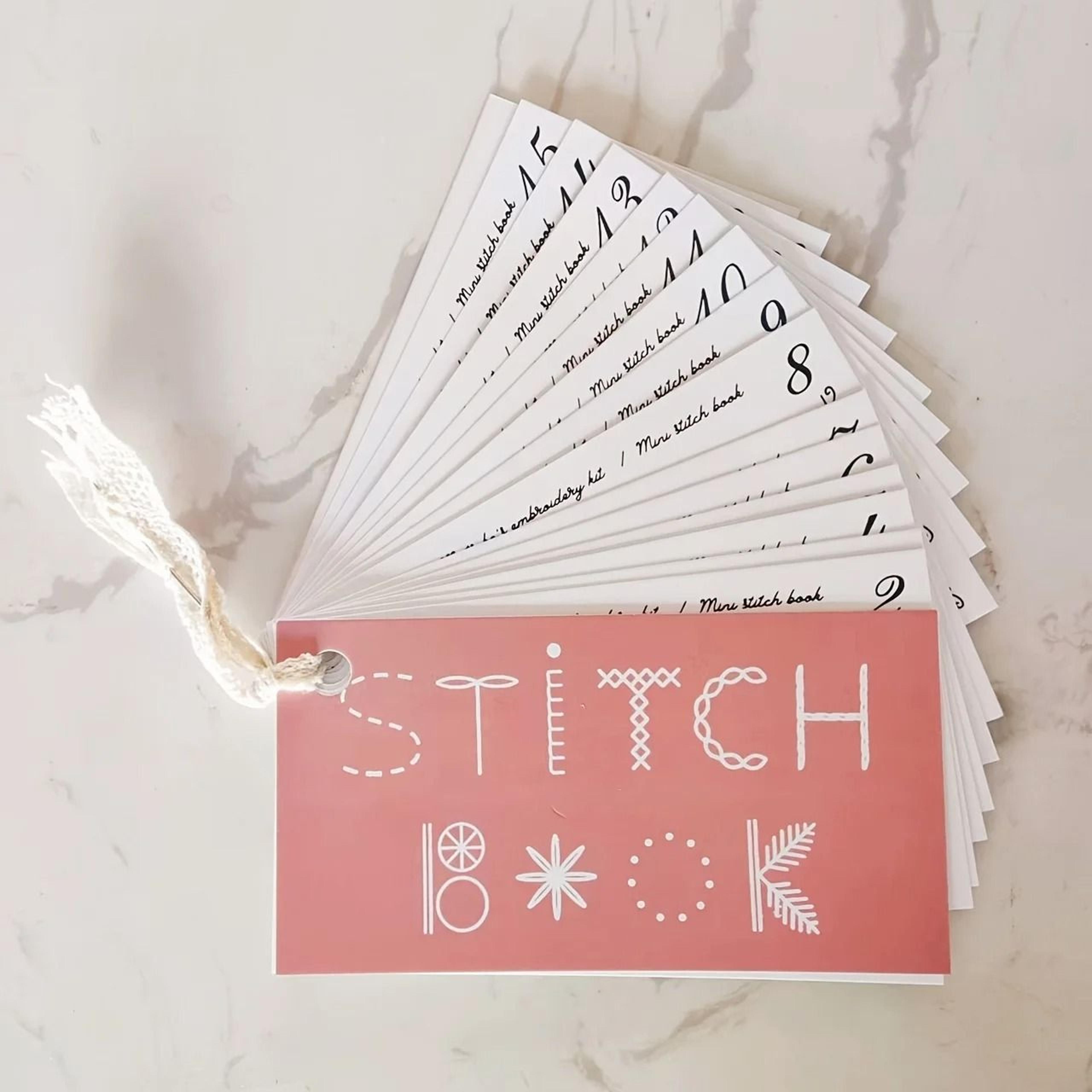 Mini Beginner Sewing Skills Card Book For Hand Stitch Practice Projects 2