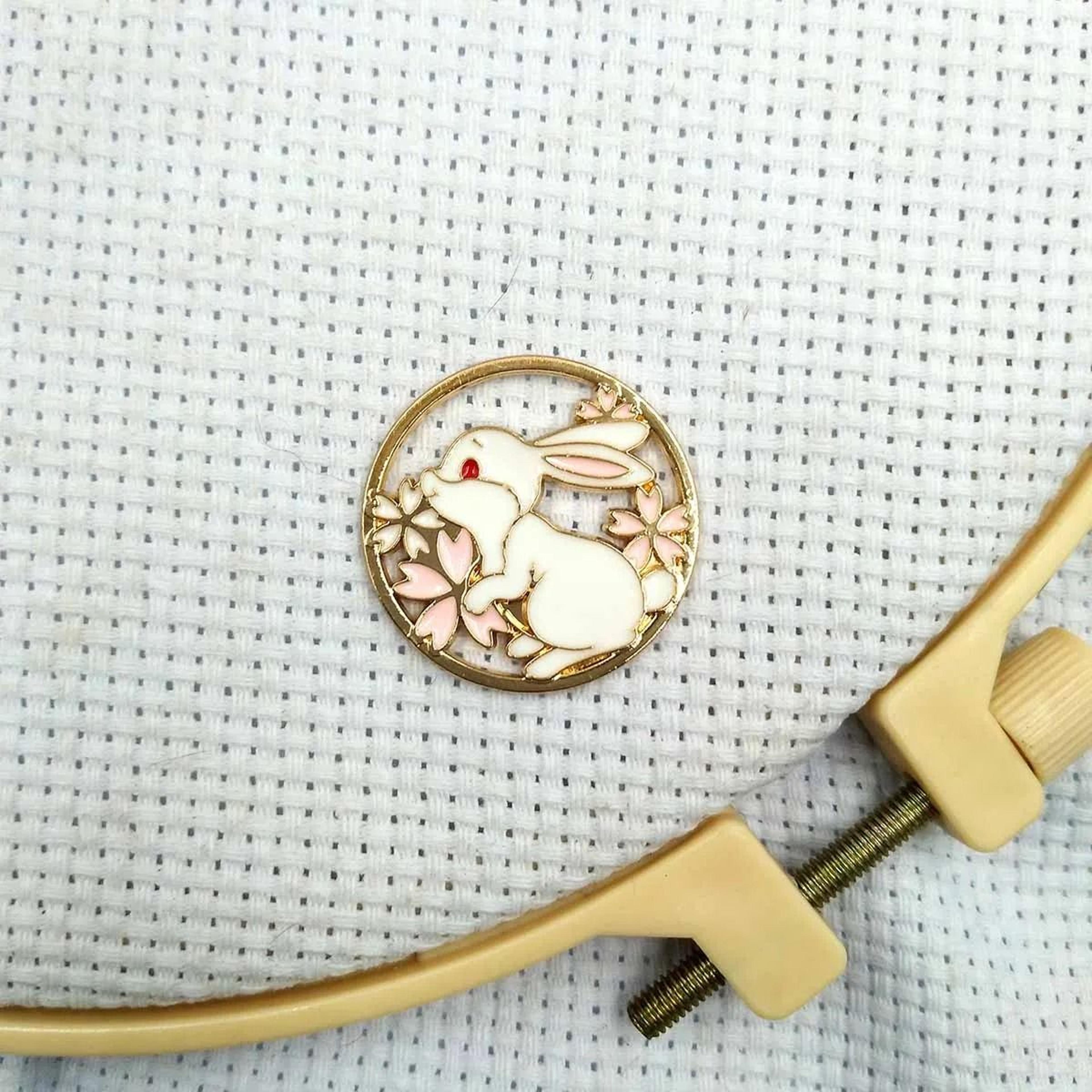 Cute Rabbit Magnetic Needle Minder For Cross Stitch And Embroidery Projects 5