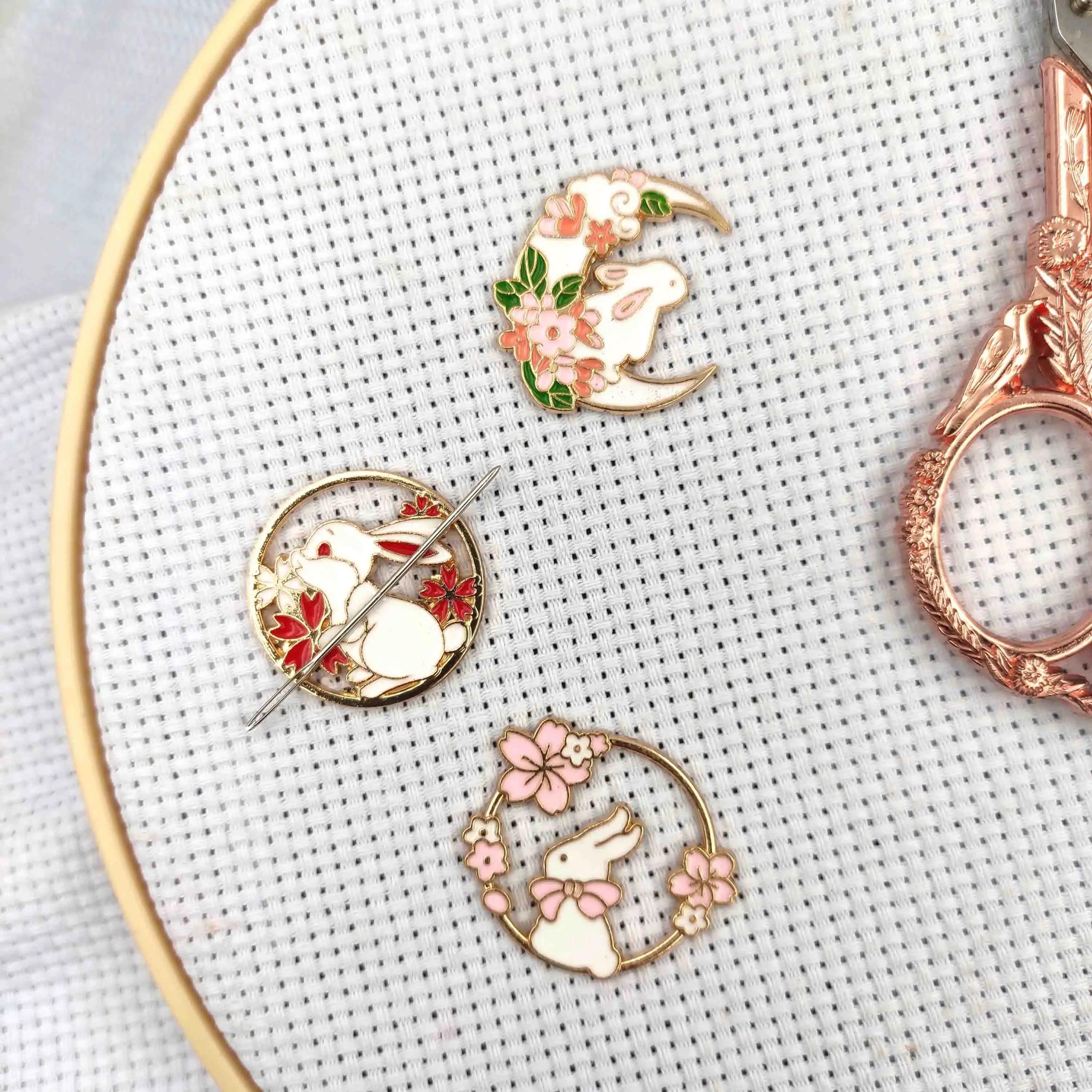 Cute Rabbit Magnetic Needle Minder For Cross Stitch And Embroidery Projects 7