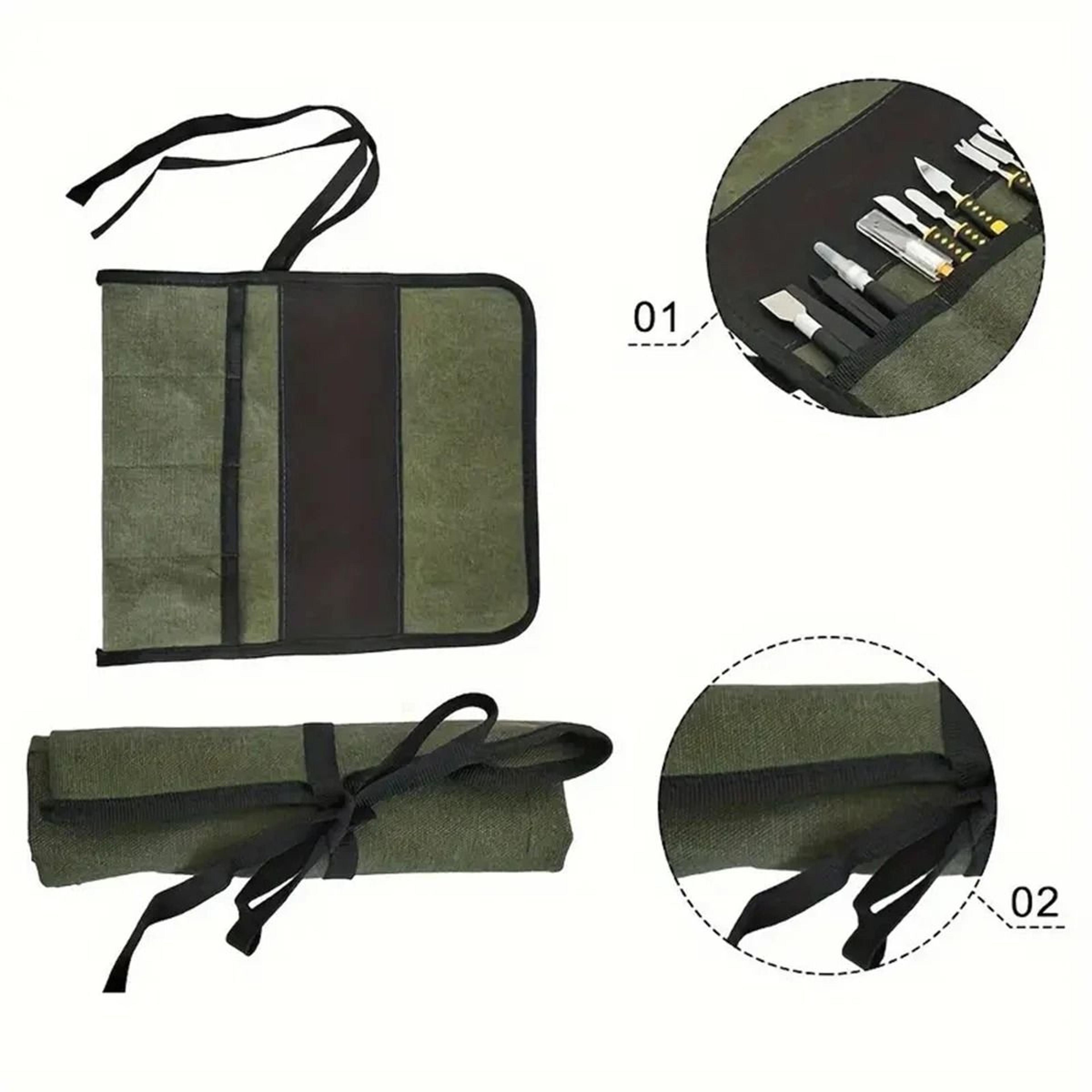 Oxford Cloth Roll Up Tool Bag With Multiple Storage Pockets 6