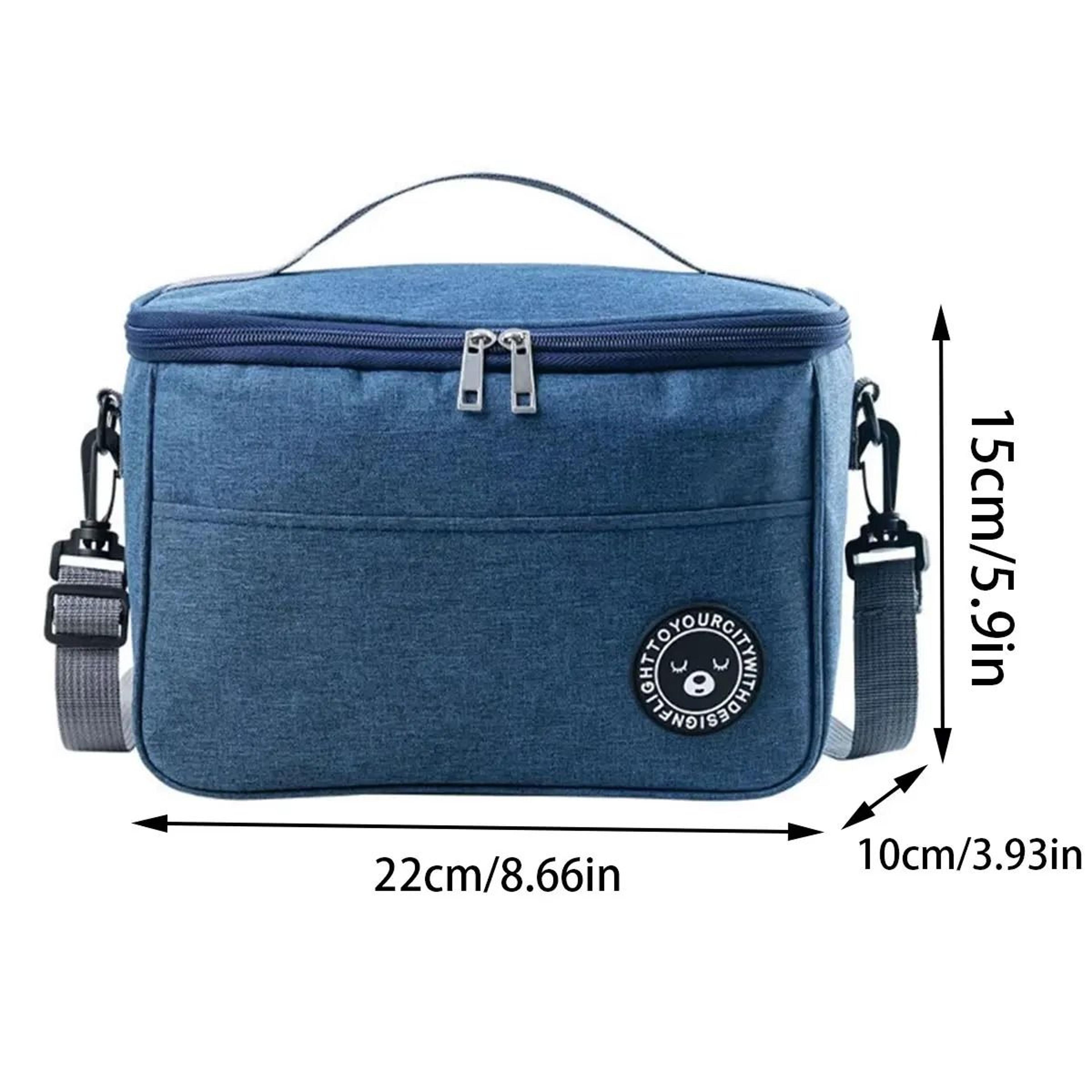 Insulated Bento Lunch Bag With Foil Lining And Shoulder Strap 2