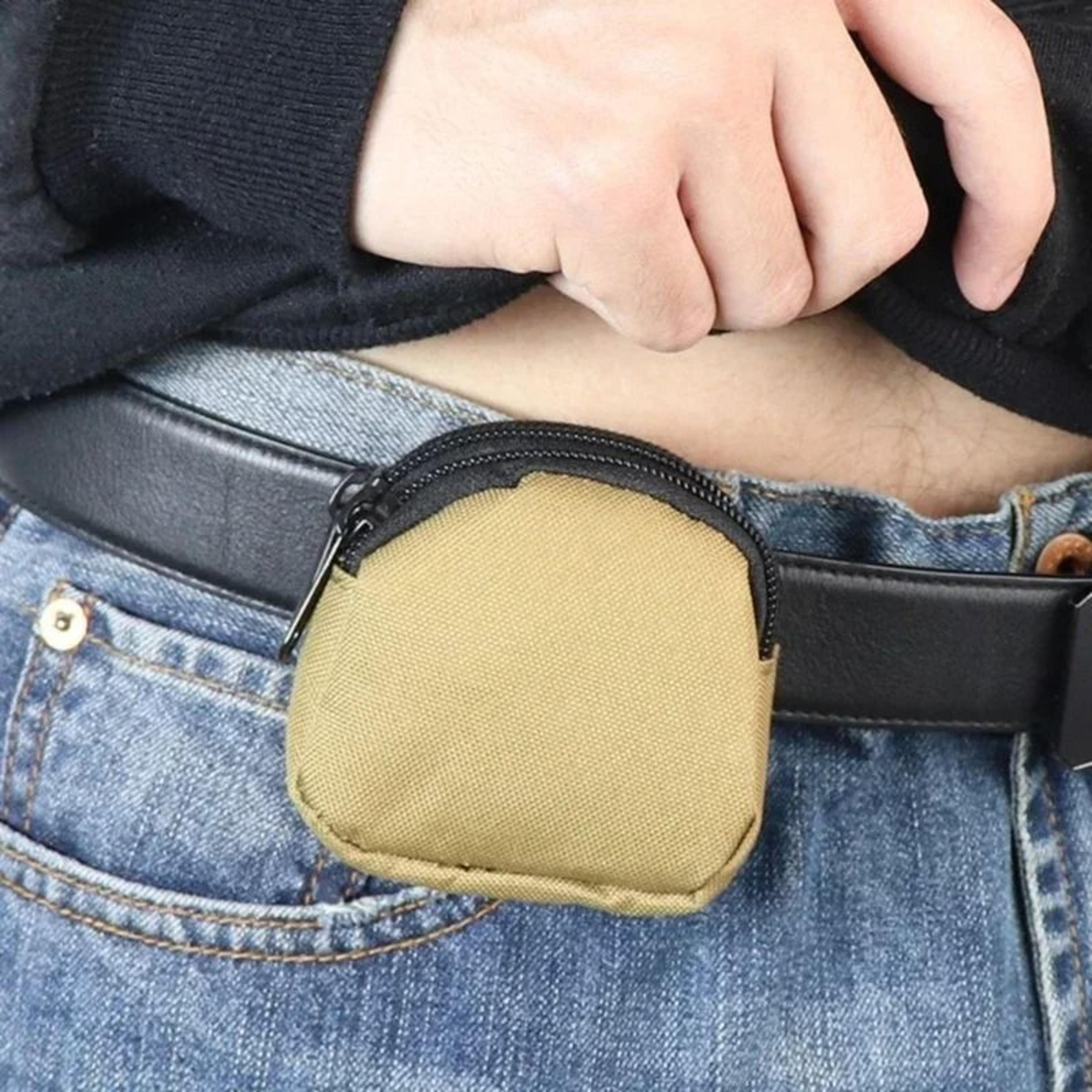 Double Zipper Tactical MOLLE Pouch For Cards Keys And Coins 3