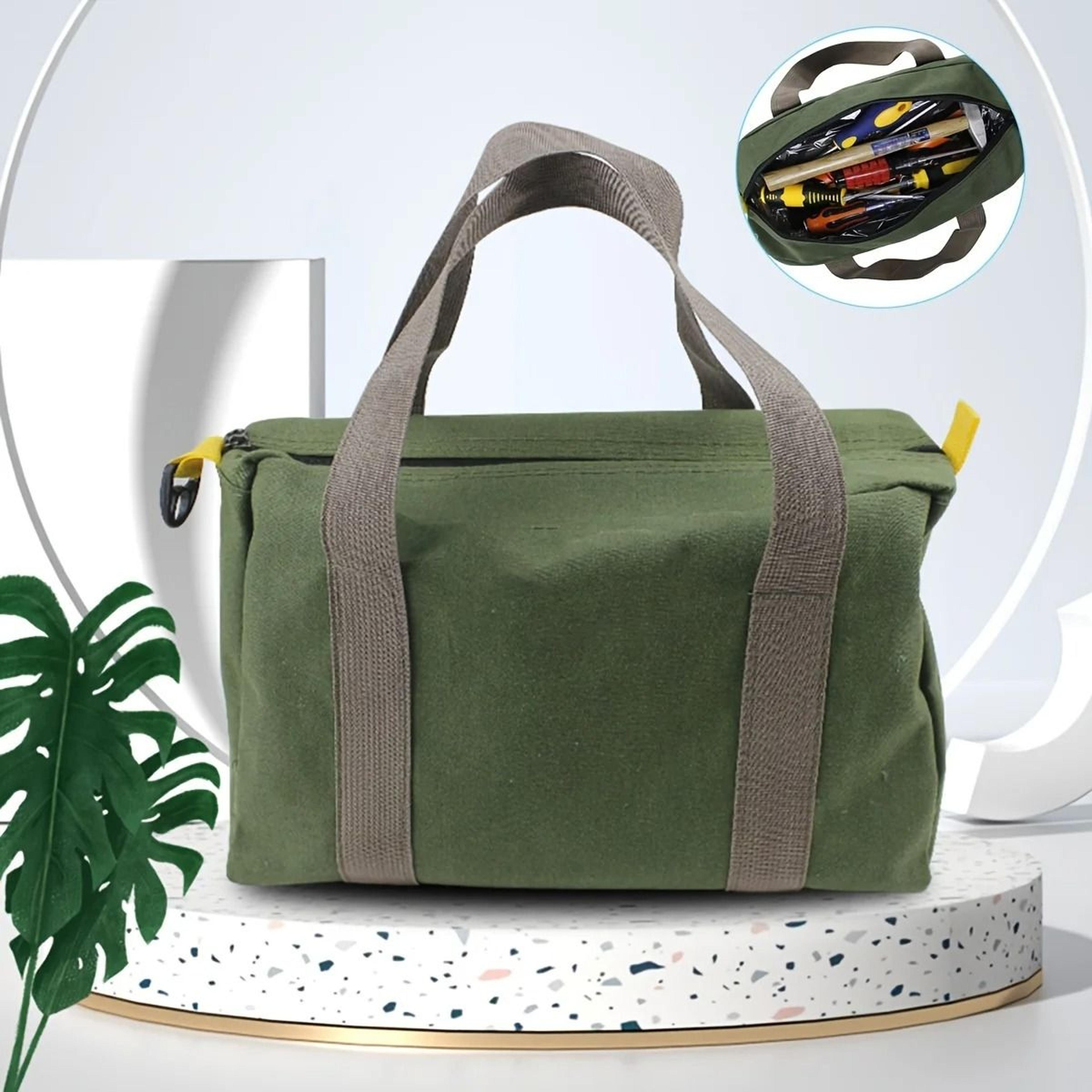 Large Capacity Canvas Maintenance Tool Bag For Portable Organized Storage 0