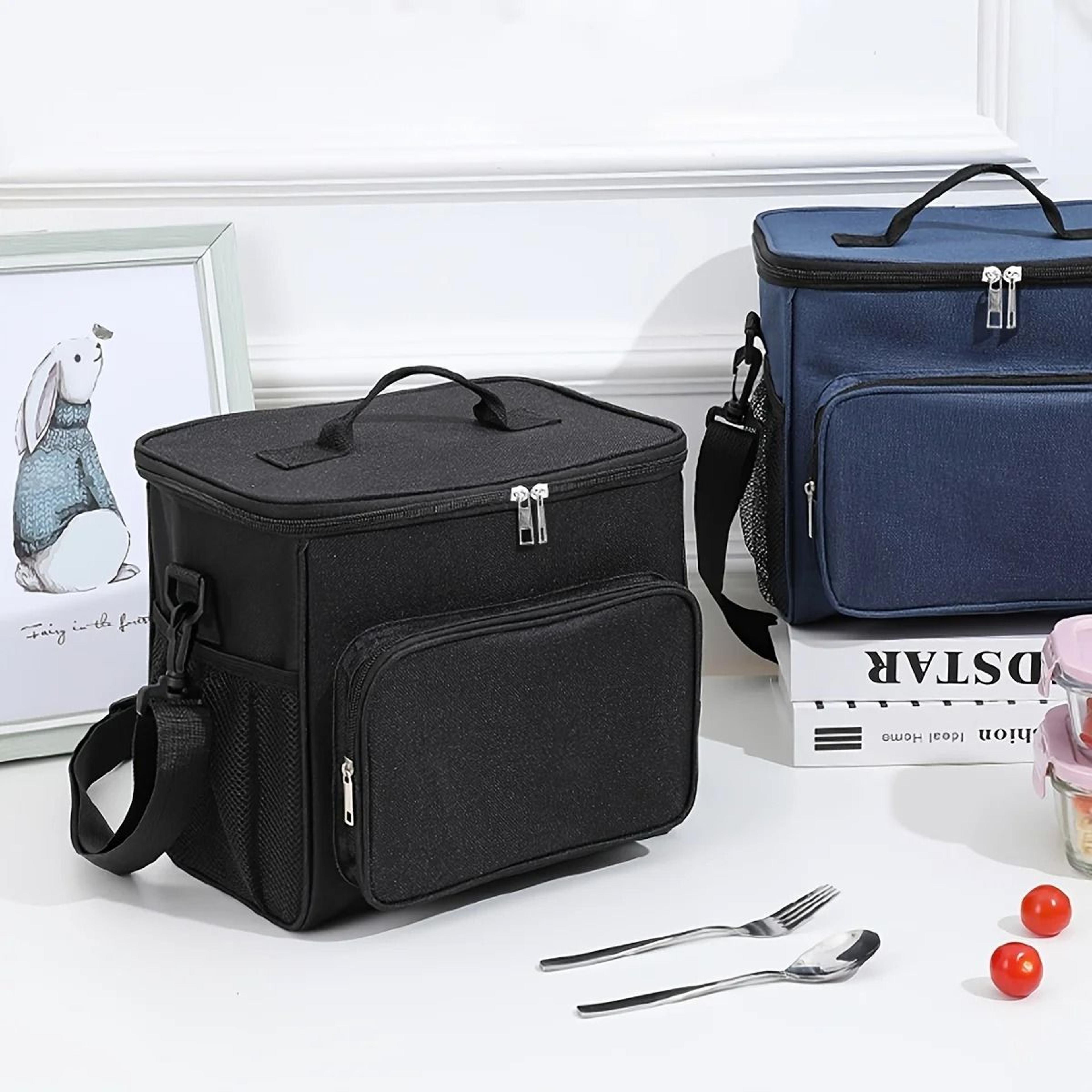 Large Insulated Reusable Lunch Bag With Adjustable Shoulder Strap 8