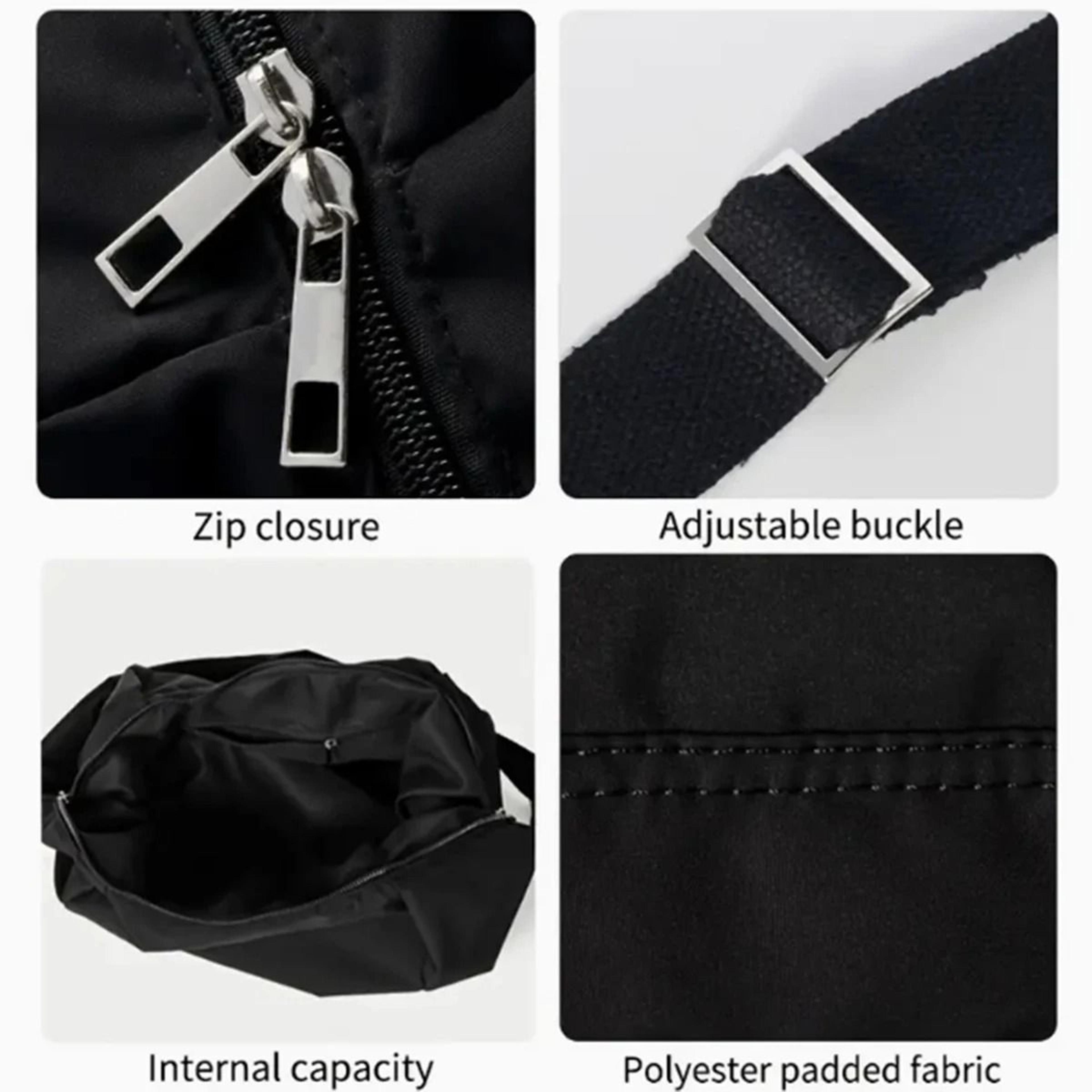 Large Capacity Padded Dumpling Crossbody Shoulder Bag 7
