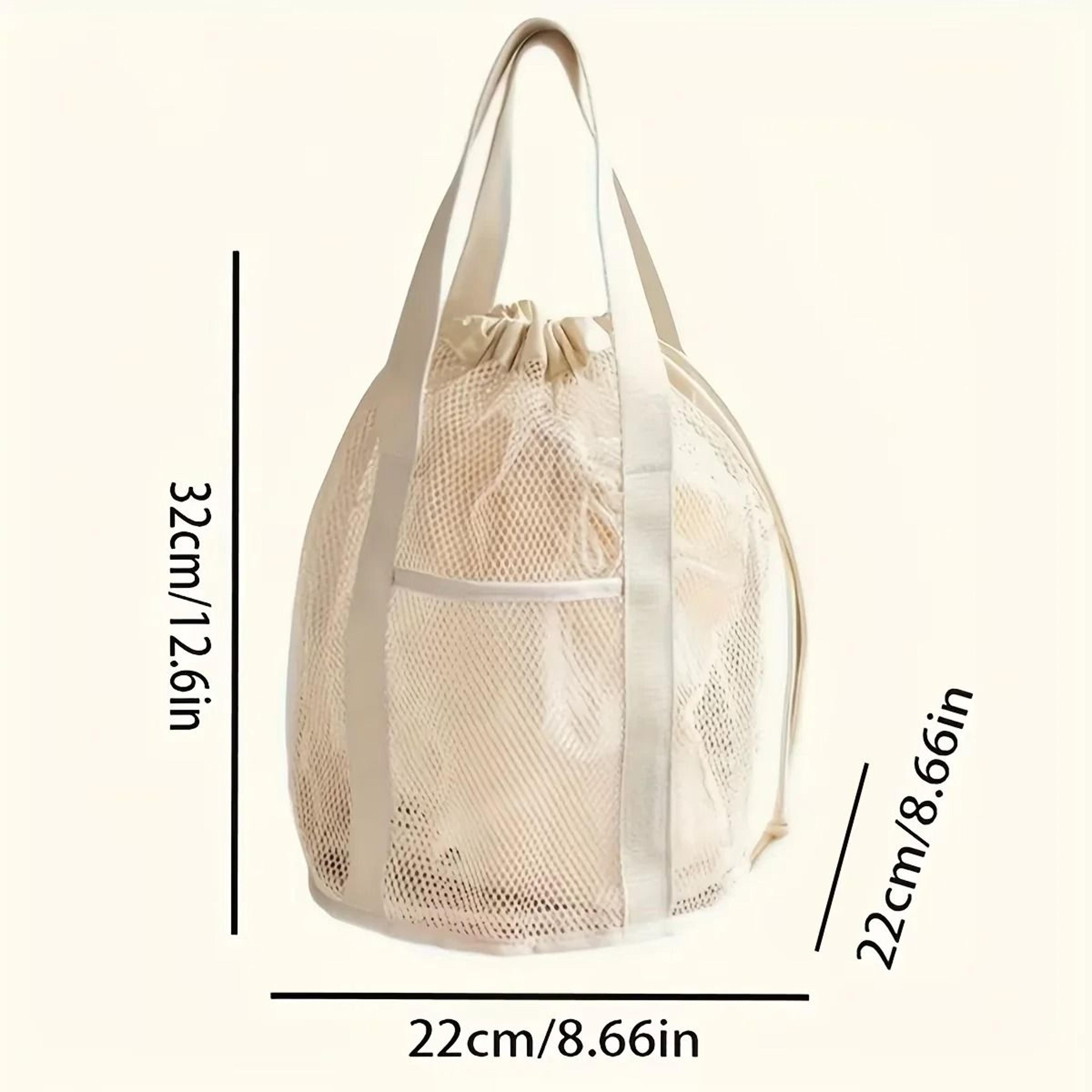 Large Capacity Mesh Drawstring Travel Cosmetic Organizer Bag 5