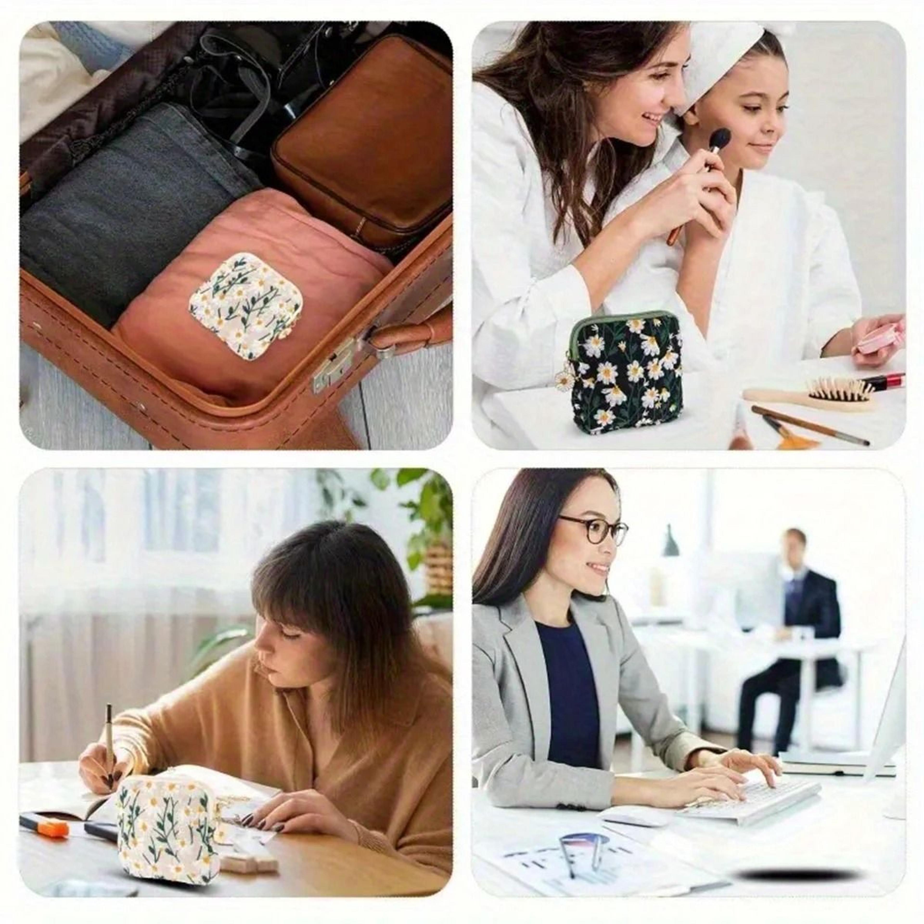 Portable Large Capacity Sanitary Pad Storage Pouch Set 6
