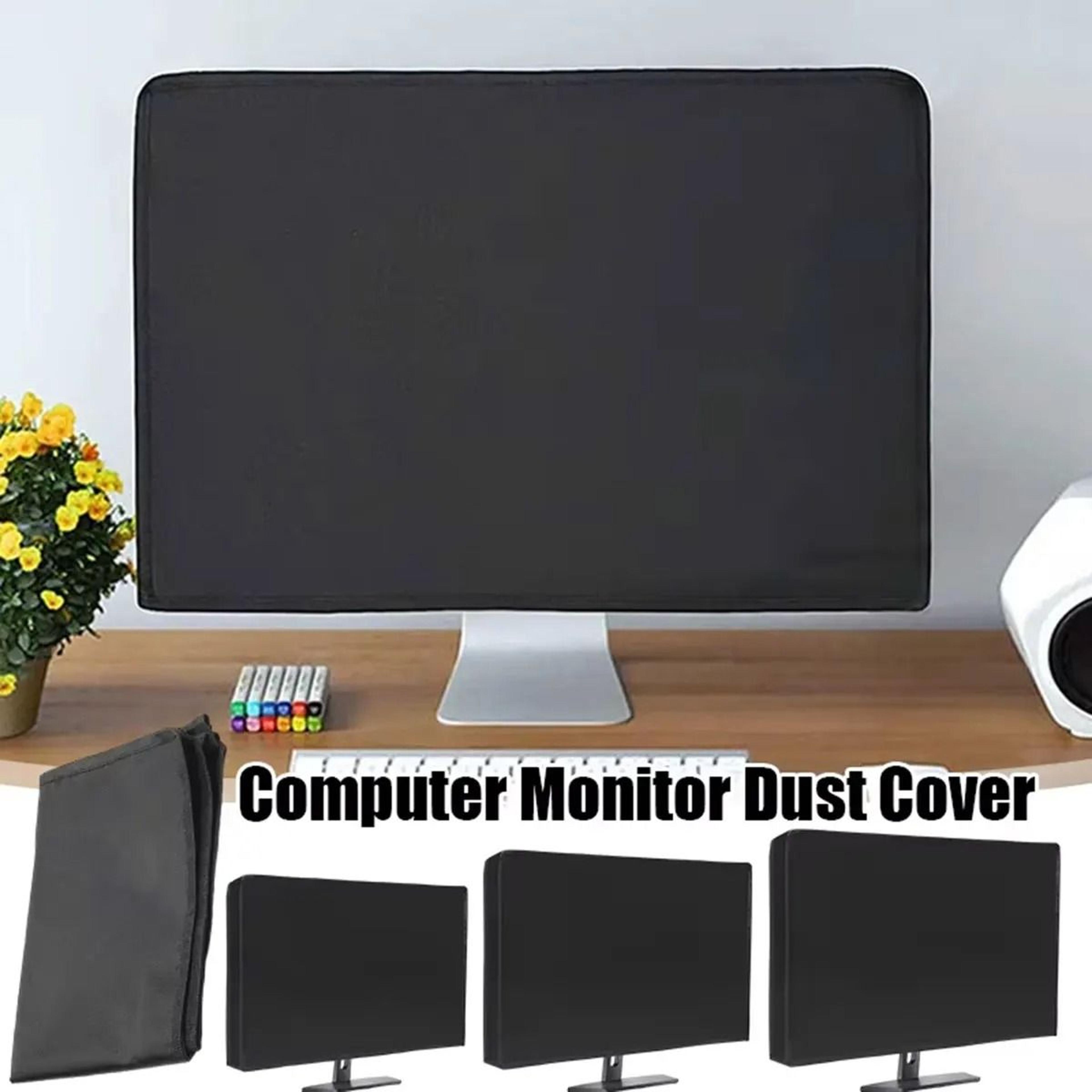 Black Waterproof Computer Monitor Dust Cover With Scratch And Wear Resistant Protection 3