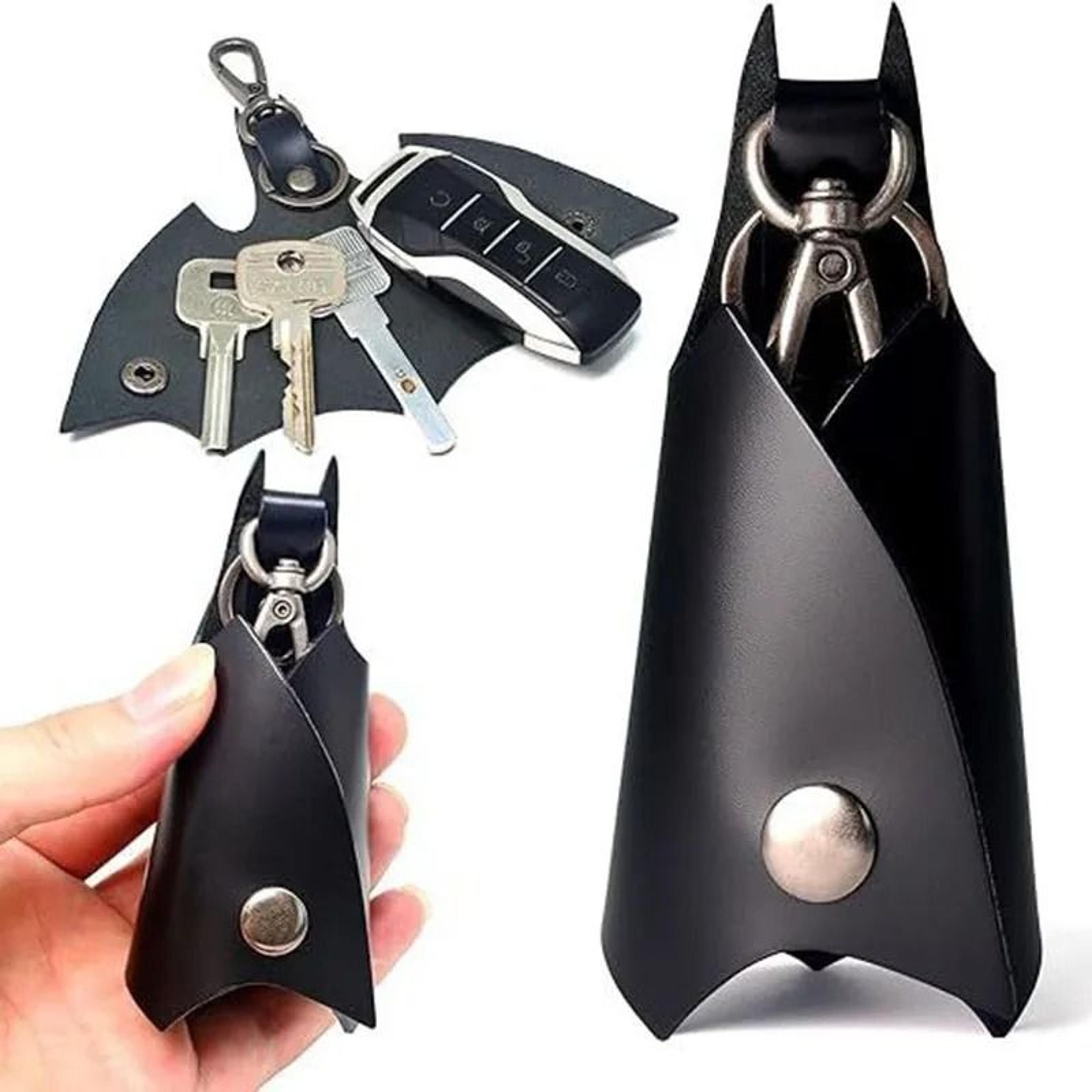 pu leather car key protector pouch anti lost waist hanging keychain gift