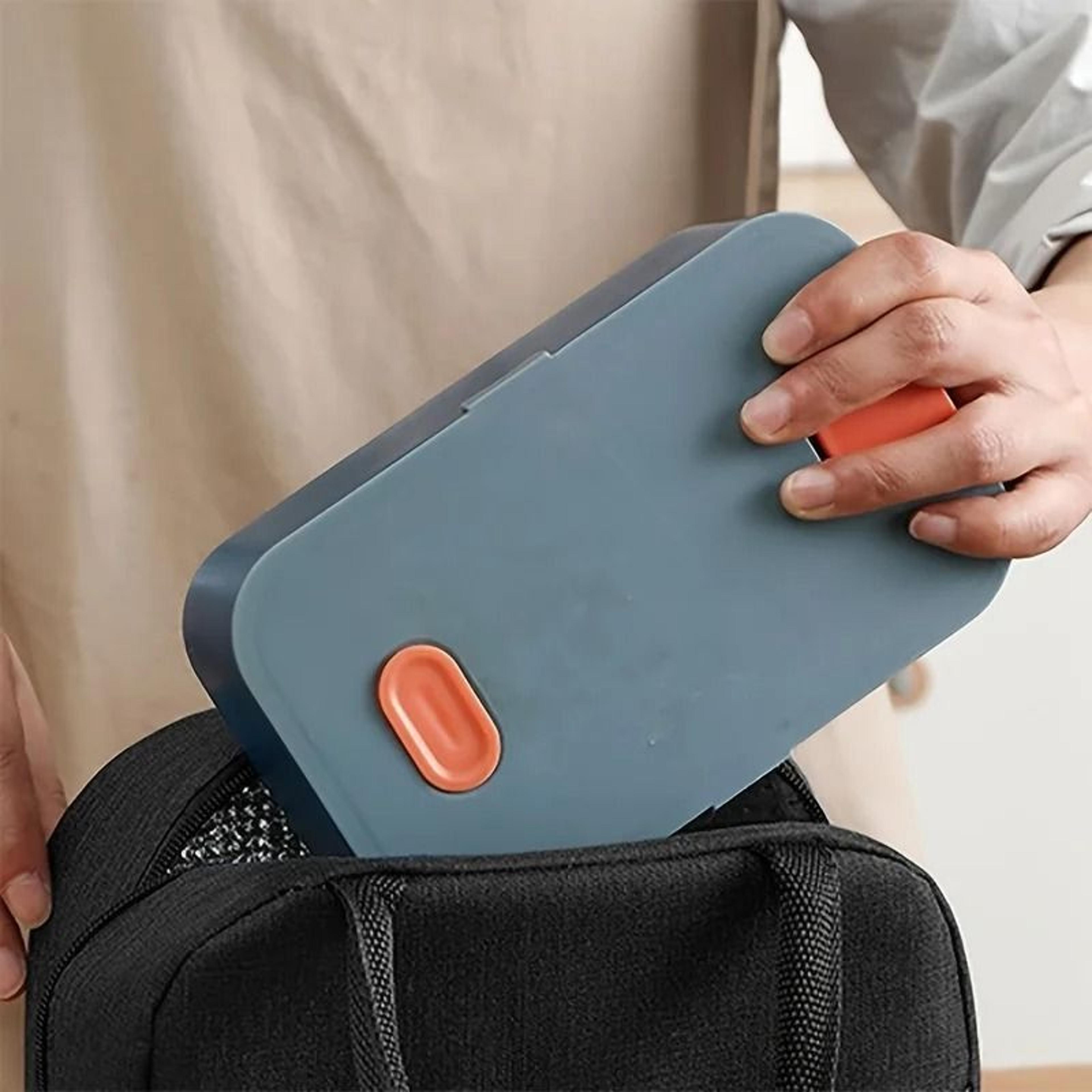 Black Cationic Insulated Lunch Bag Portable Thermal Food Tote For Work Picnics 4