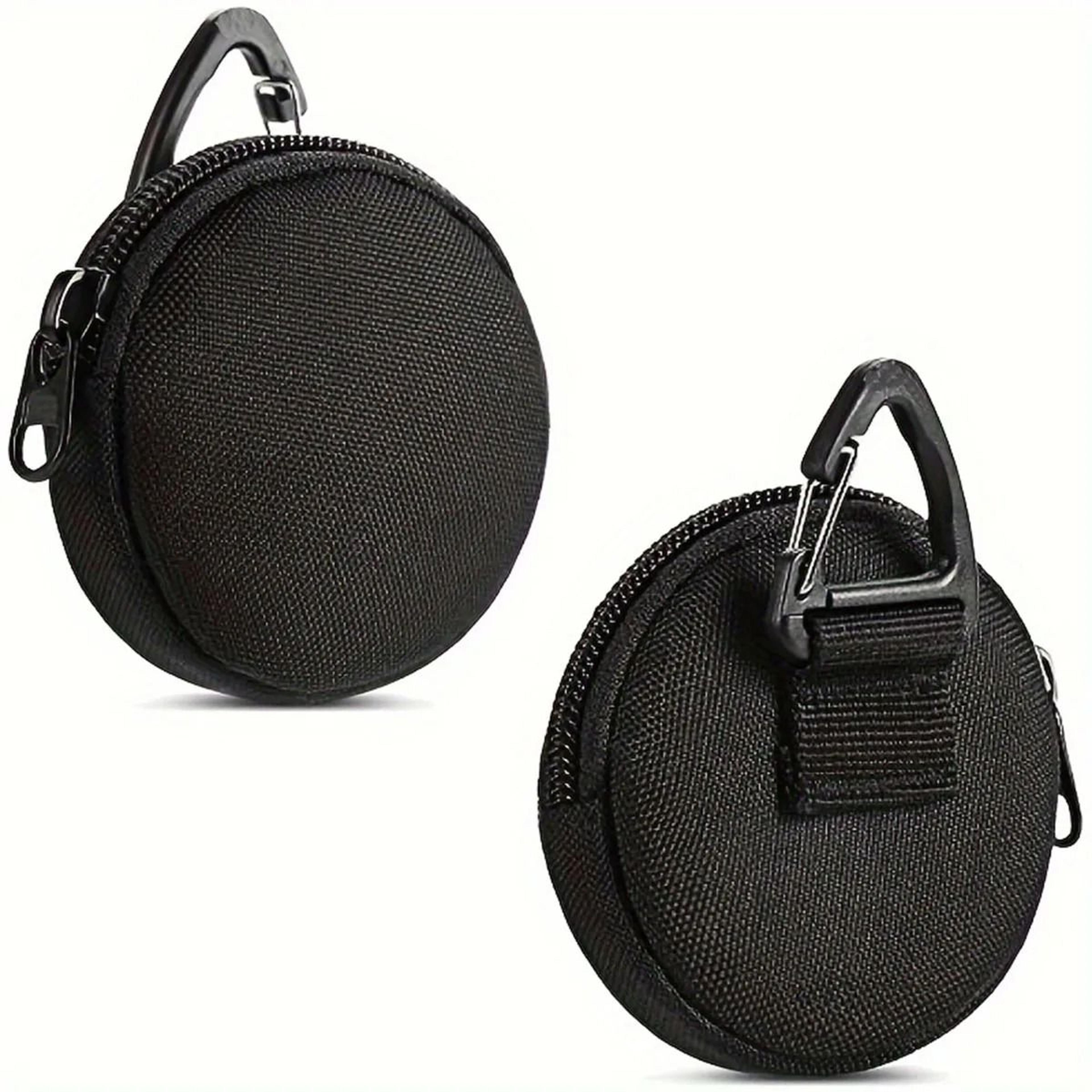 Round Tactical Earphone Case Mini Coin Purse Key Pouch For Outdoor Carry 6
