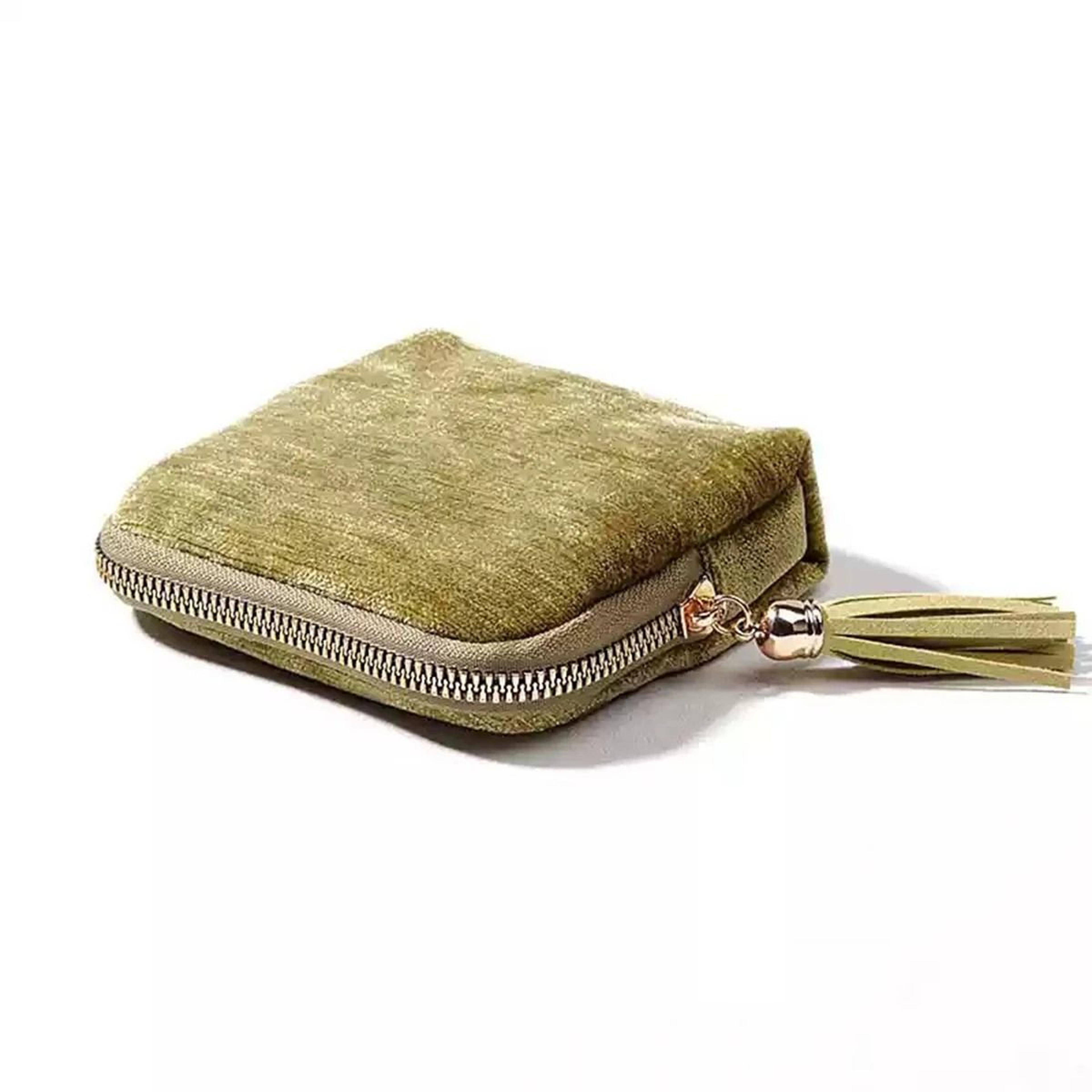 Portable Travel Jewelry Organizer Pouch With Tassel Zipper Dividers And Soft Lining 1