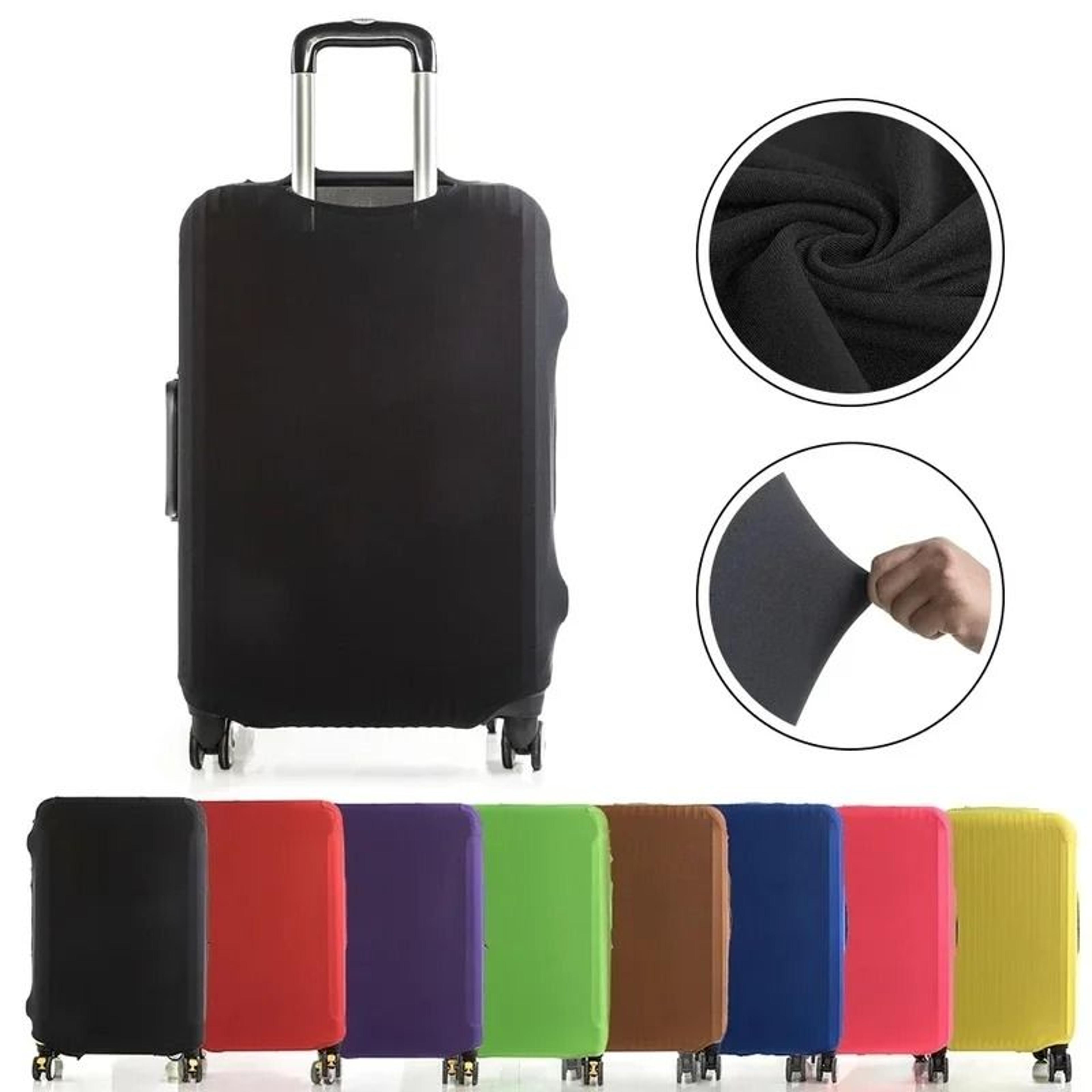 Solid Color Stretch Luggage Cover Protective Suitcase Sleeve 6