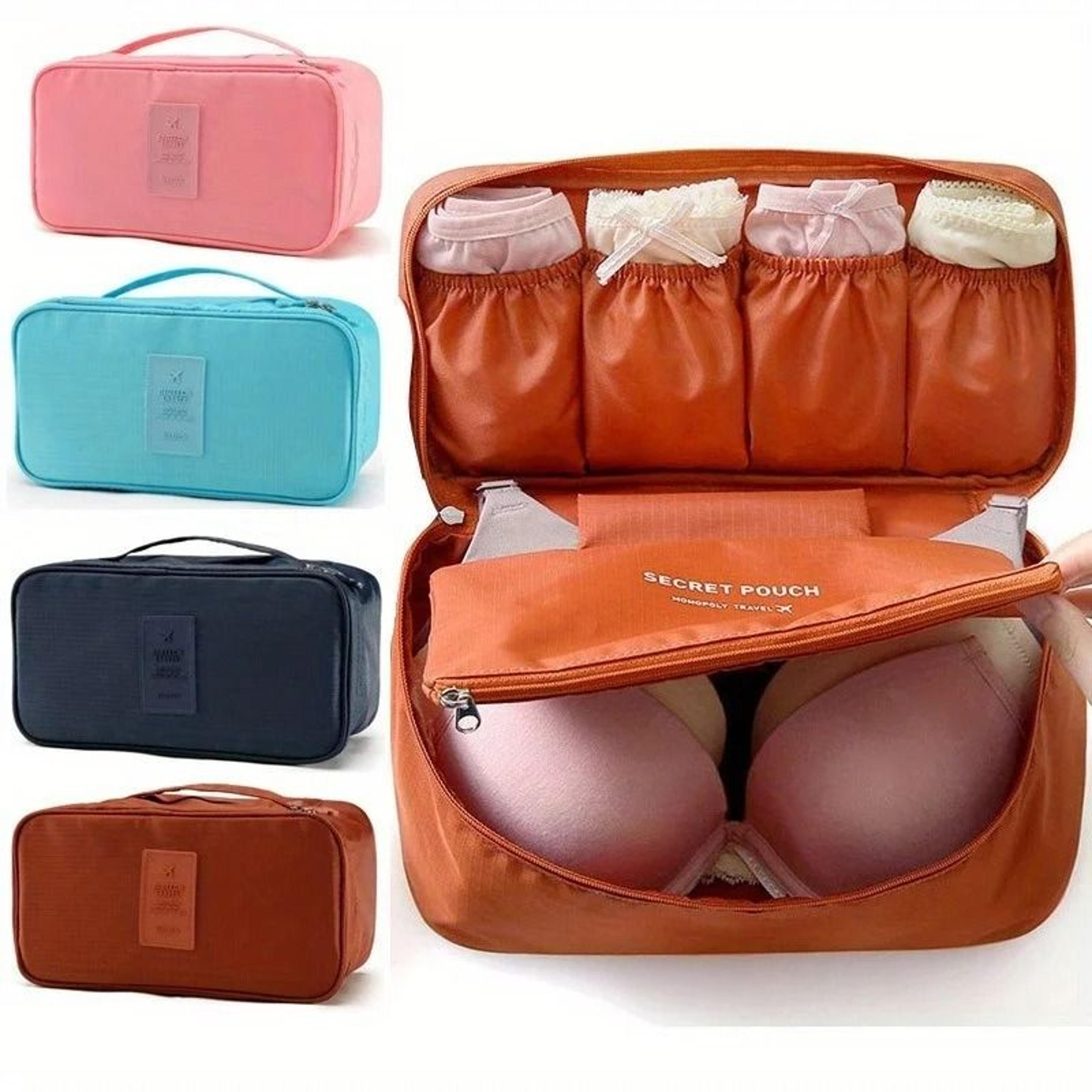 travel underwear organizer and bra storage bag