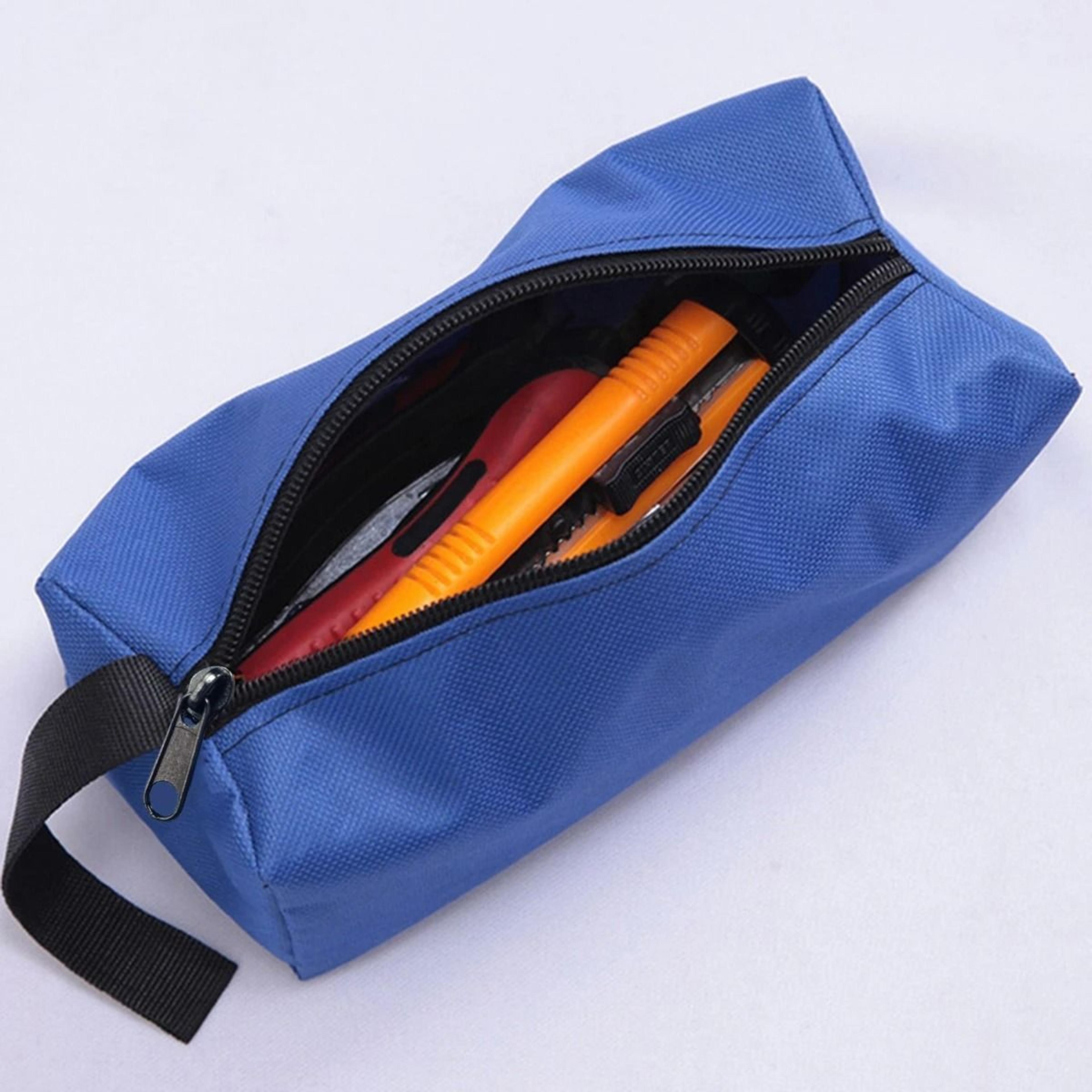 blue thickened oxford tool parts storage and repair bag
