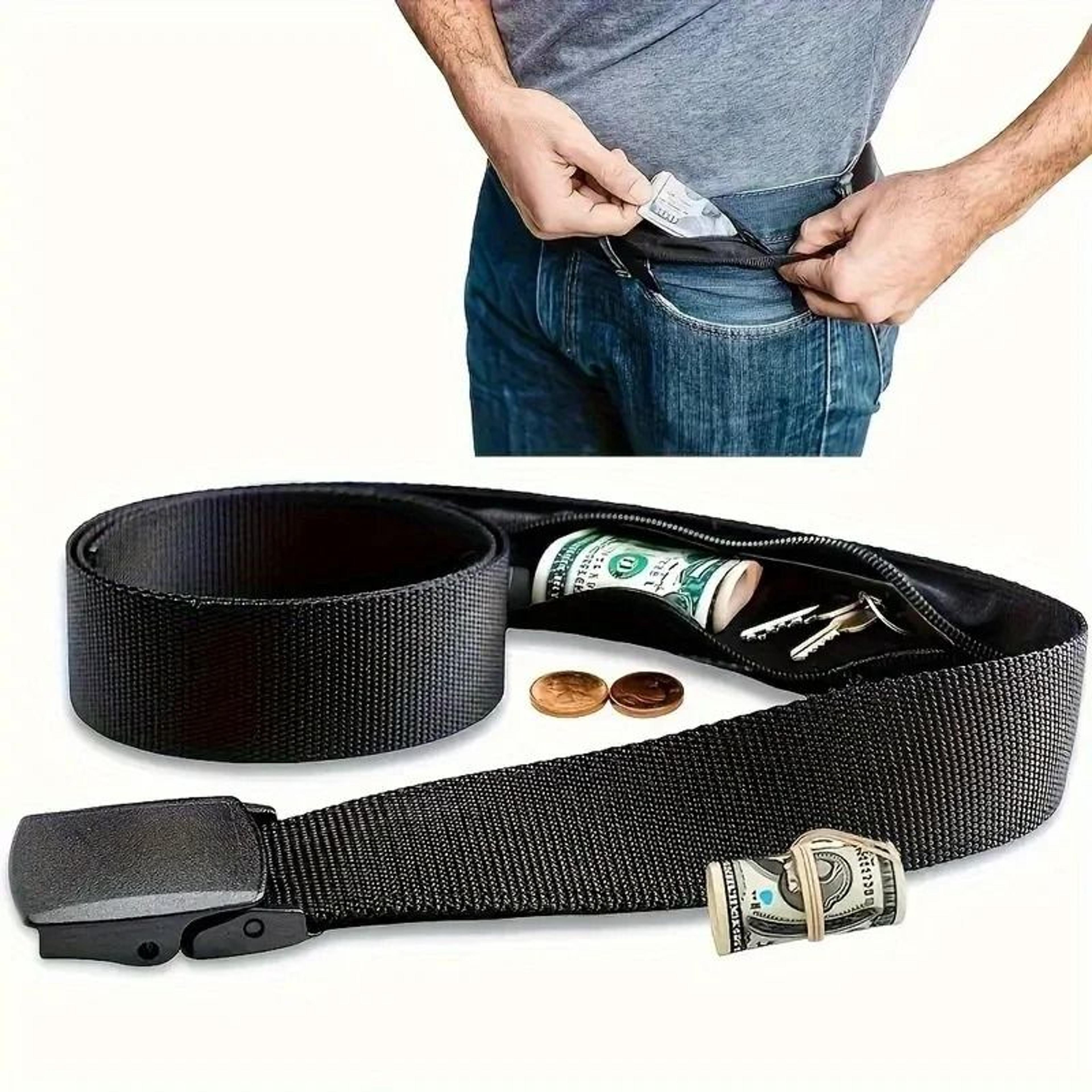 Concealed Zipper Travel Wallet With Secure Belt Loop Strap 1