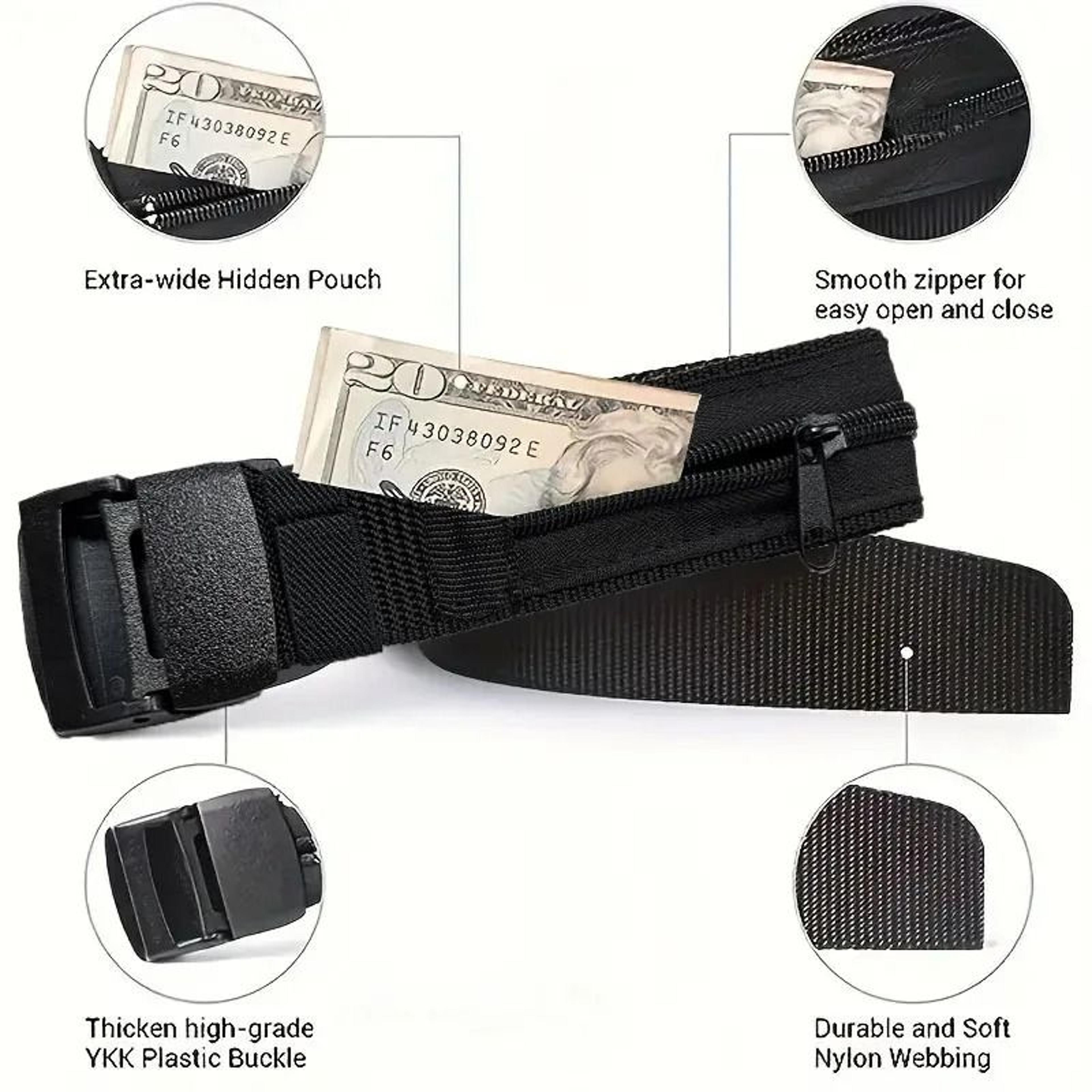 Concealed Zipper Travel Wallet With Secure Belt Loop Strap 7