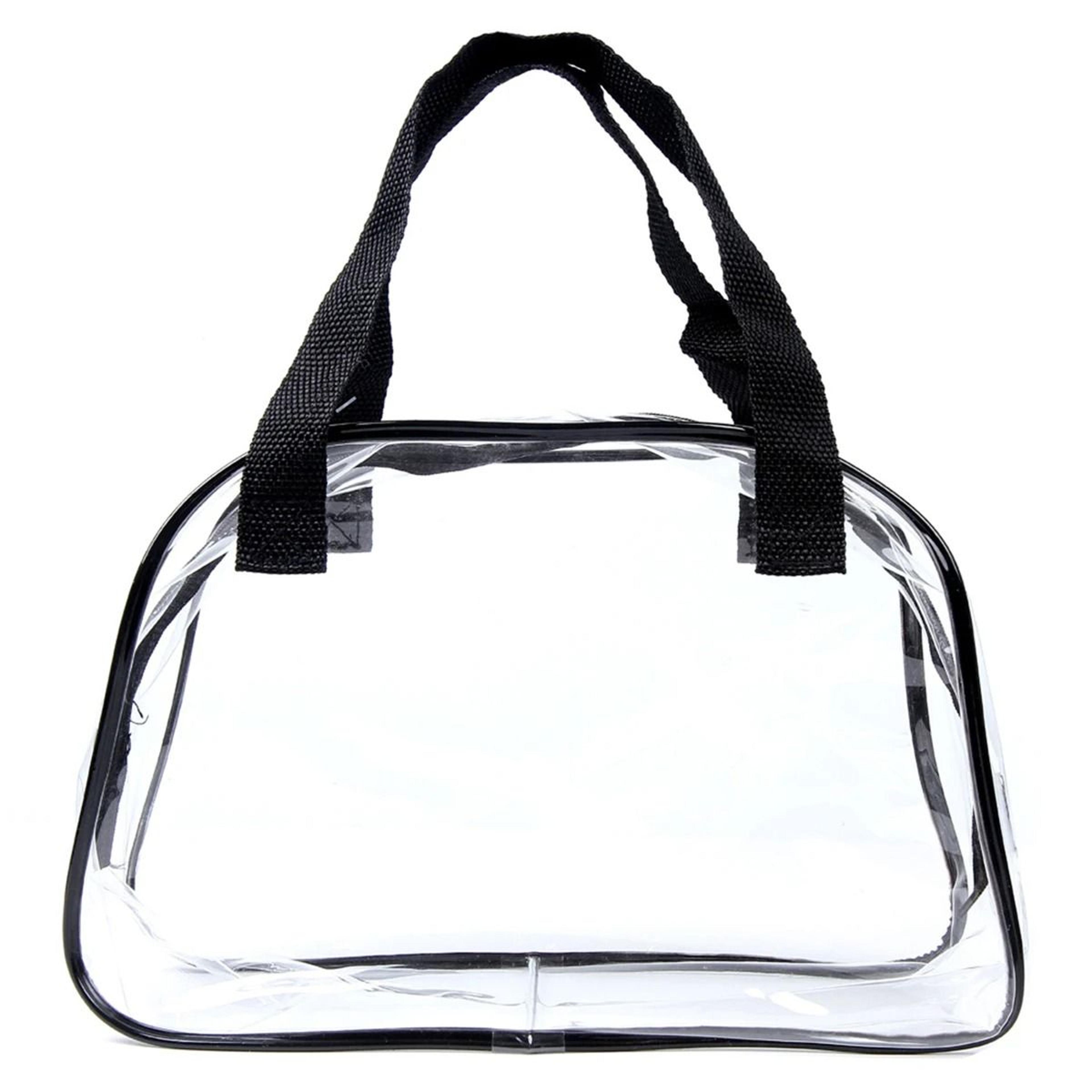 security friendly clear pvc tote for concerts and travel