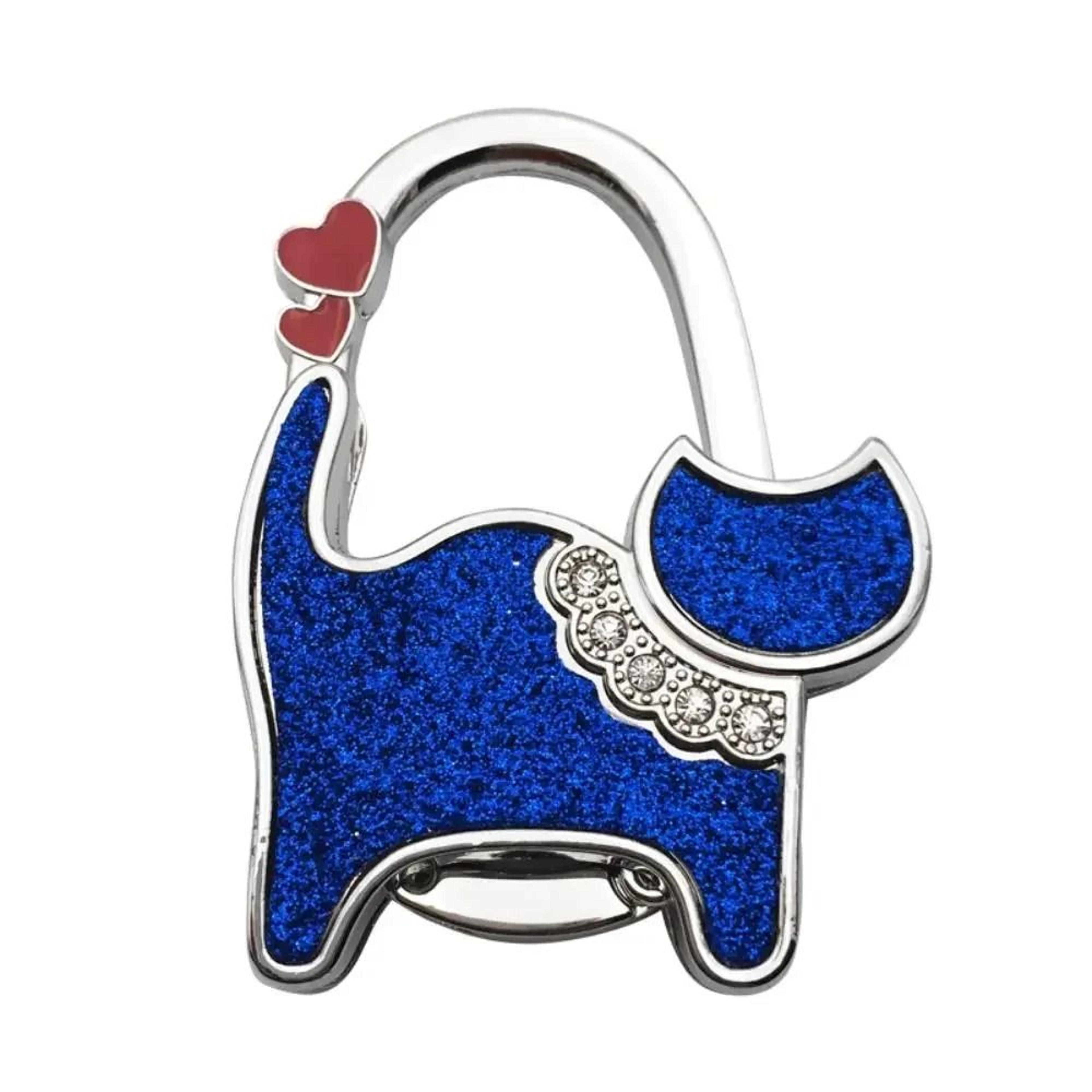 Portable Cat Shape Folding Purse Hanger For Tables 1