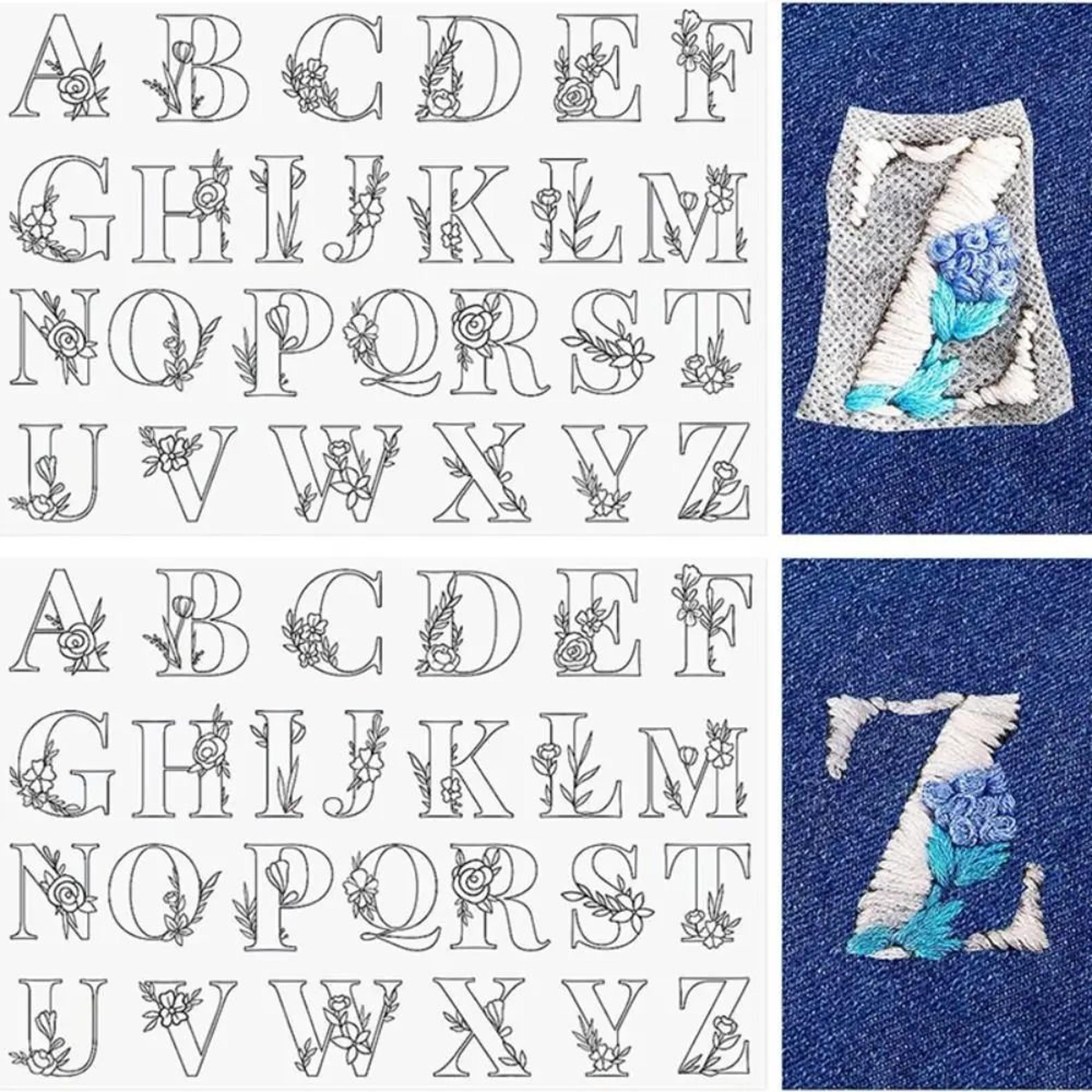 Floral Water Soluble Stick And Stitch Embroidery Transfer Paper 2