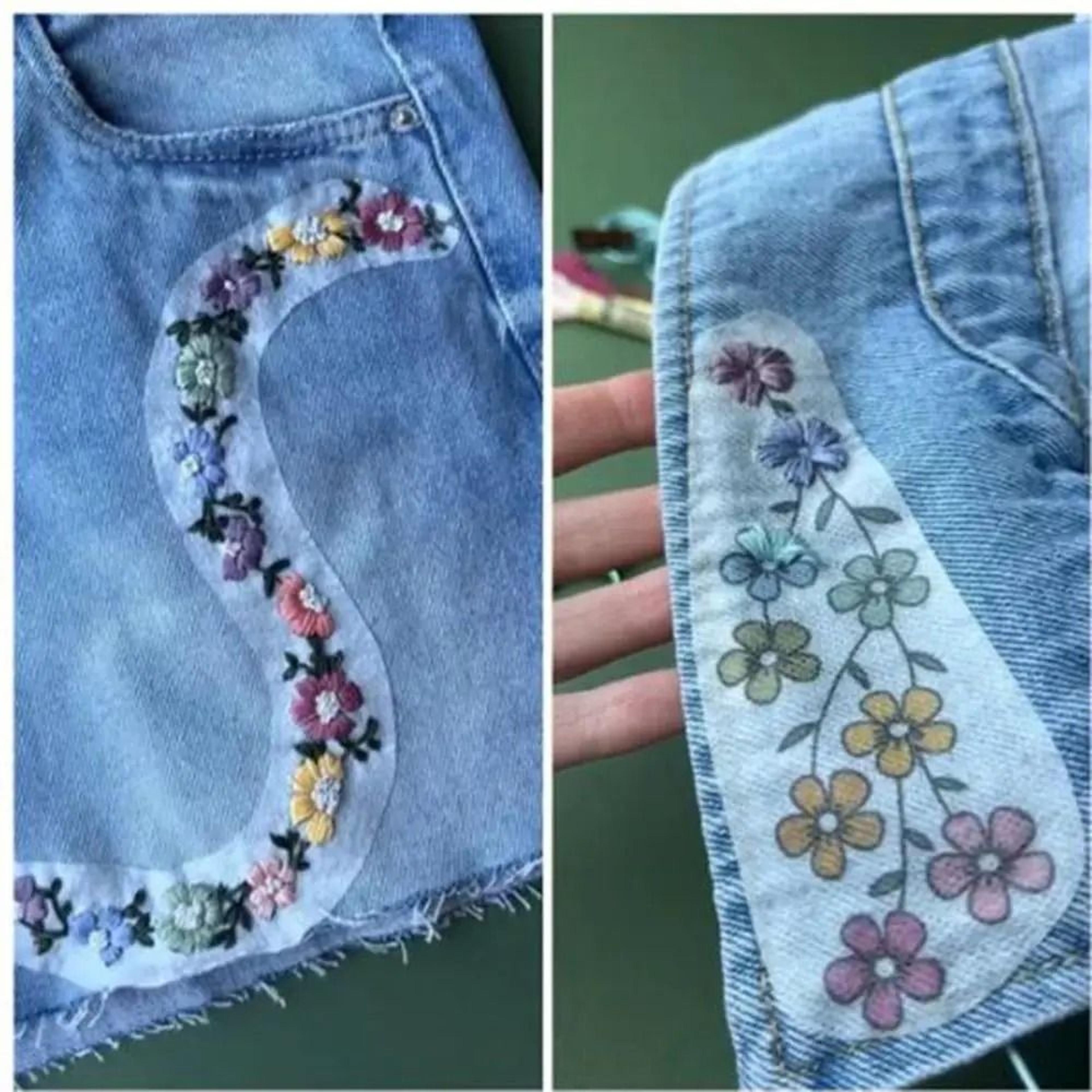 Floral Water Soluble Stick And Stitch Embroidery Transfer Paper 5
