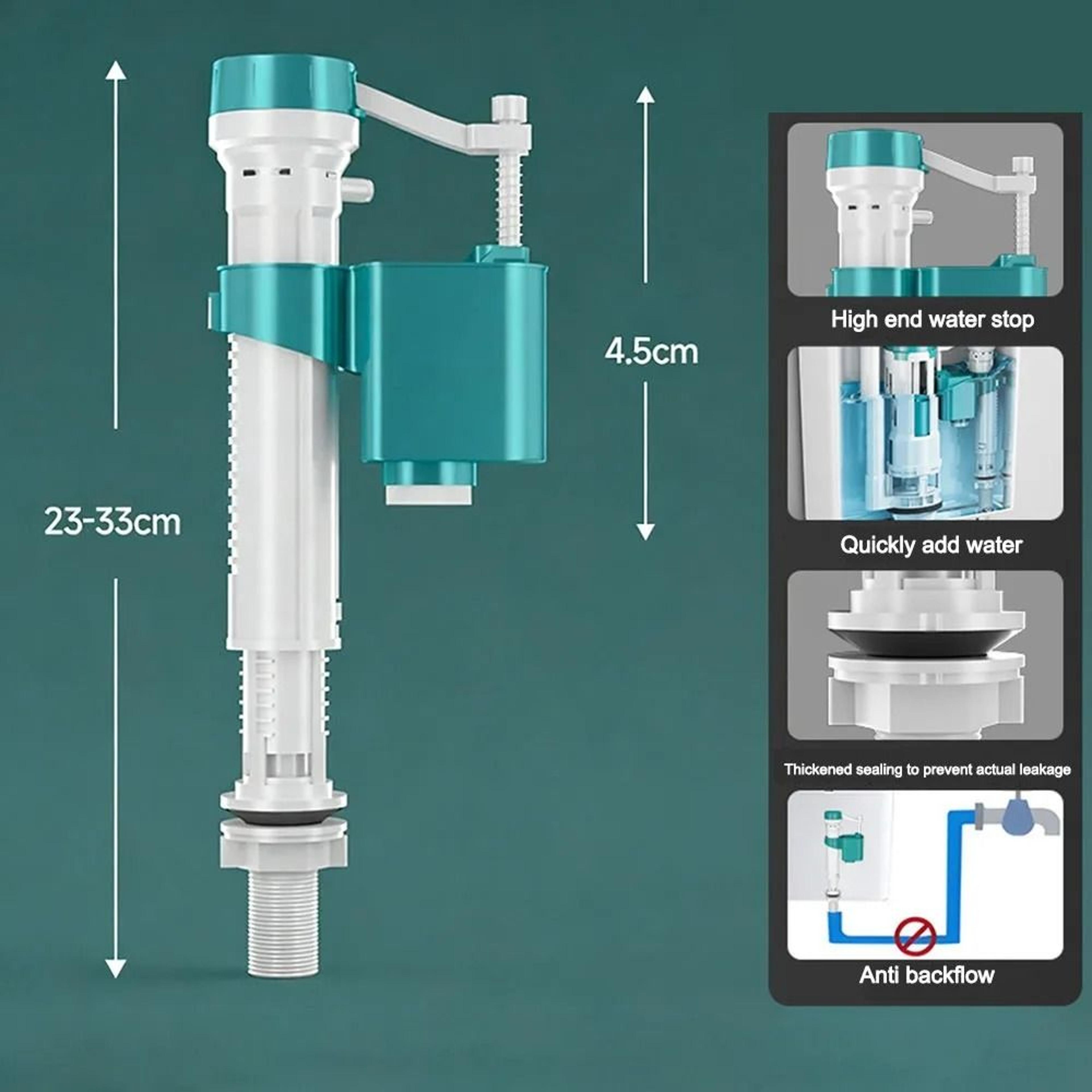Adjustable Silent Bottom Entry Toilet Cistern Fill Valve 1