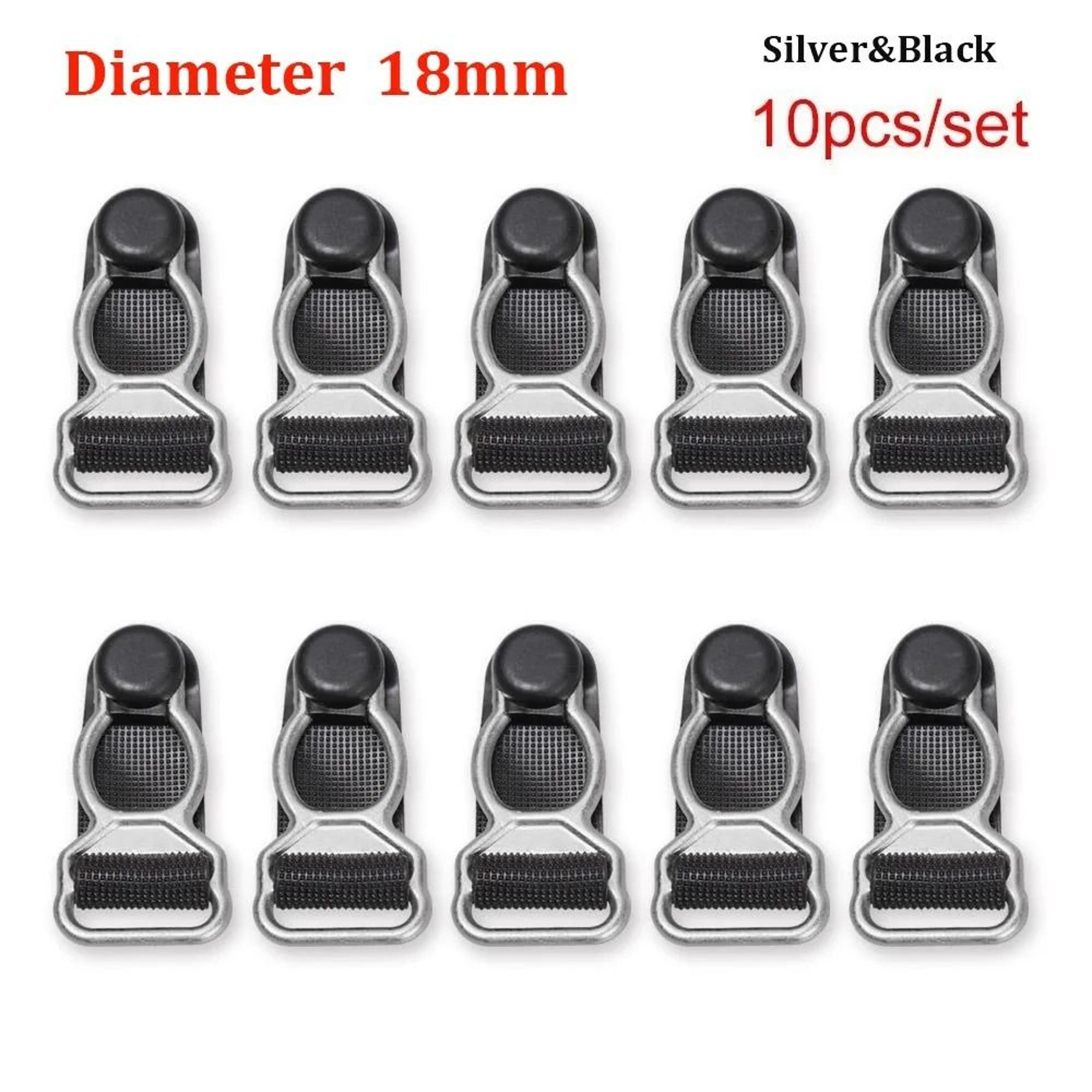 Ten Piece Nylon Garter Belt And Stocking Suspender Clips 6