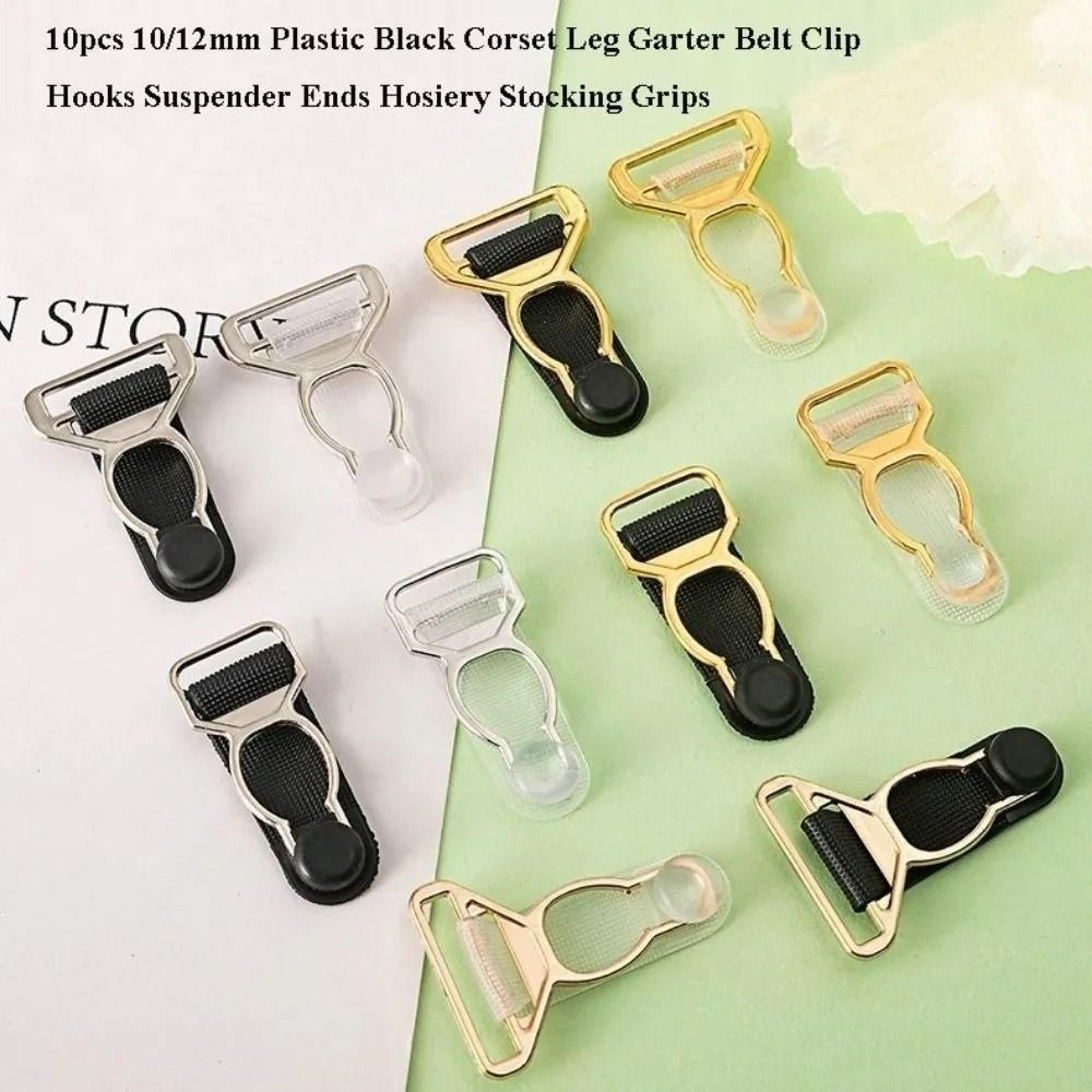 Ten Piece Nylon Garter Belt And Stocking Suspender Clips 11