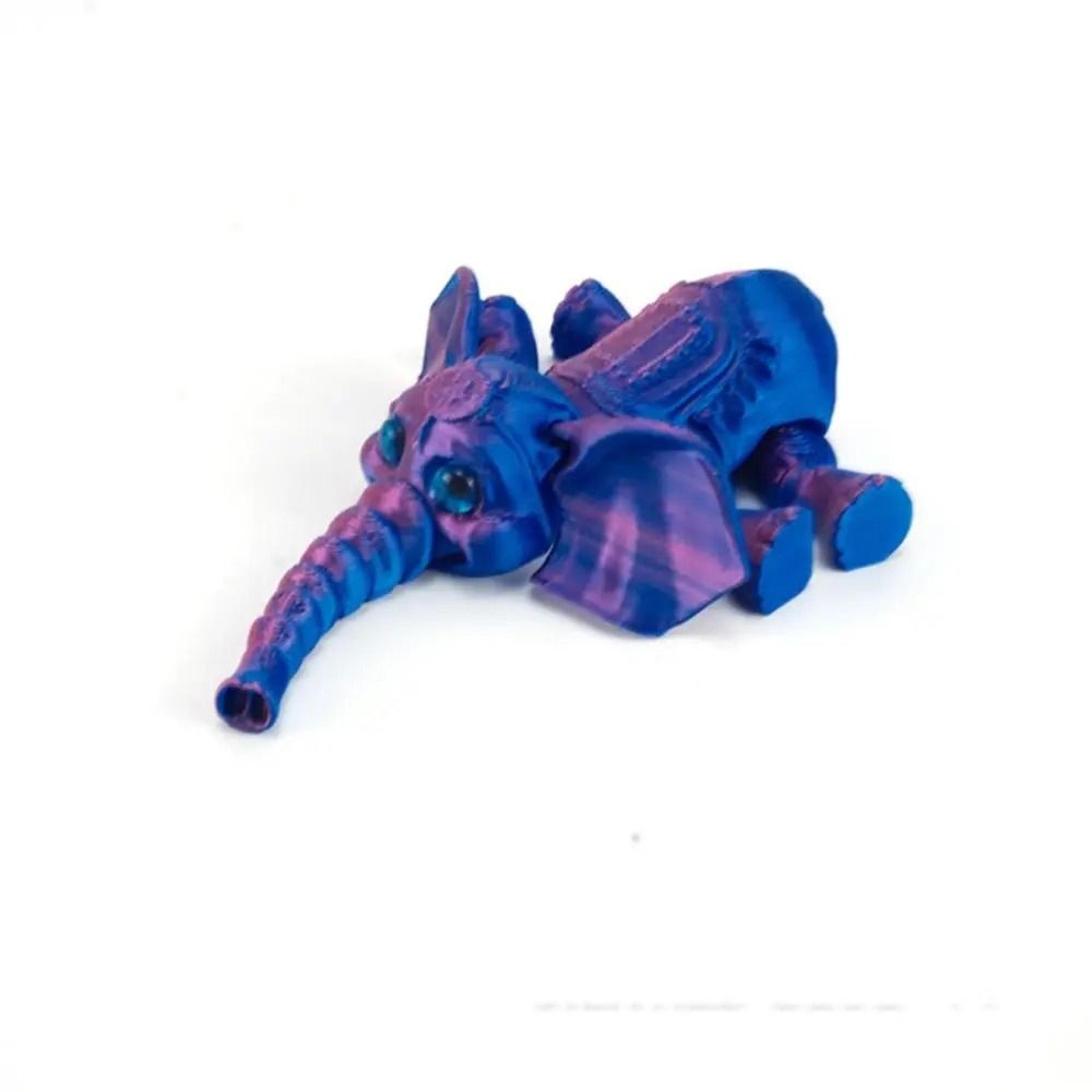 Movable 3D Printed Articulated Elephant Figurine 8