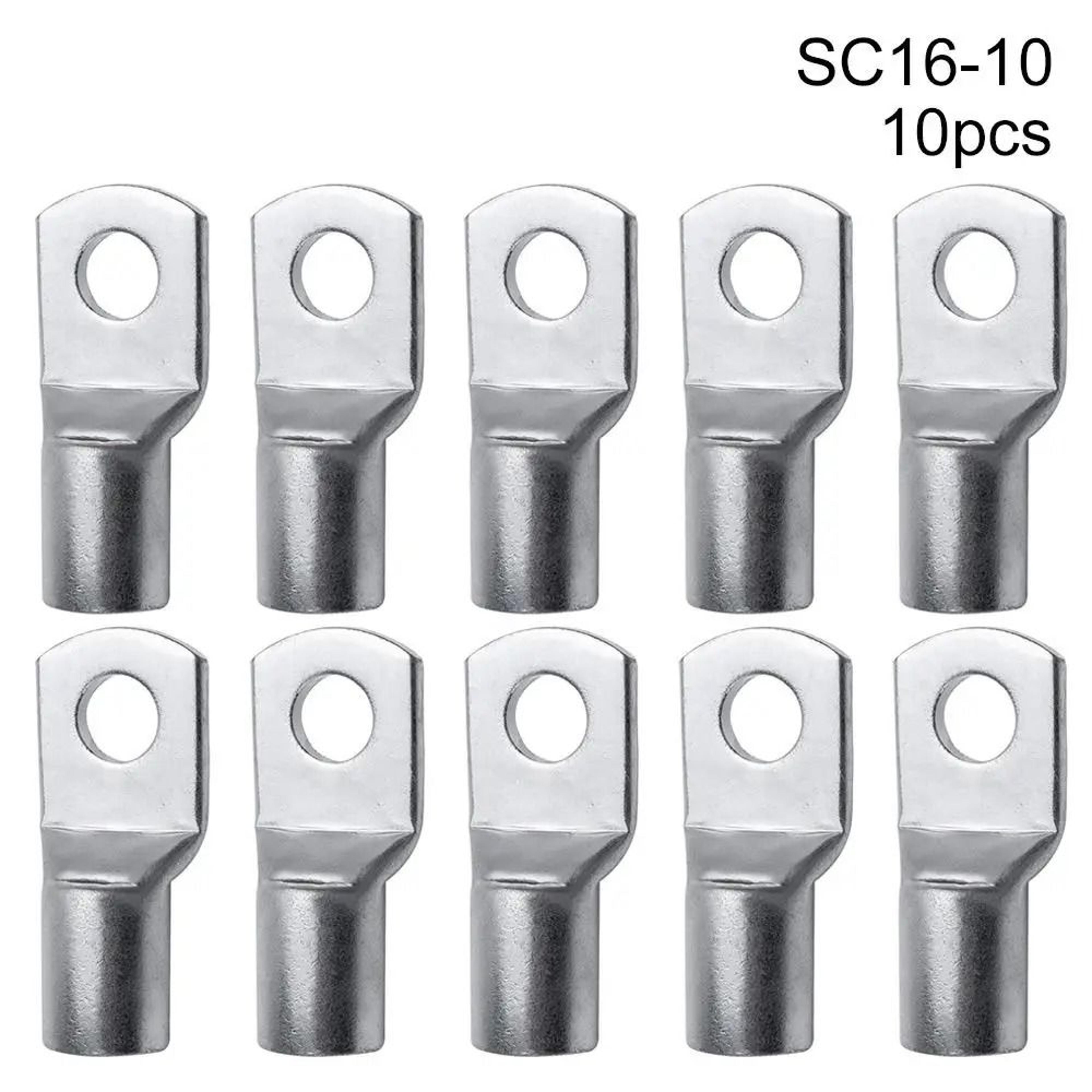 Ten Piece SC Tinned Copper Cable Lug Ring Terminal Set 3
