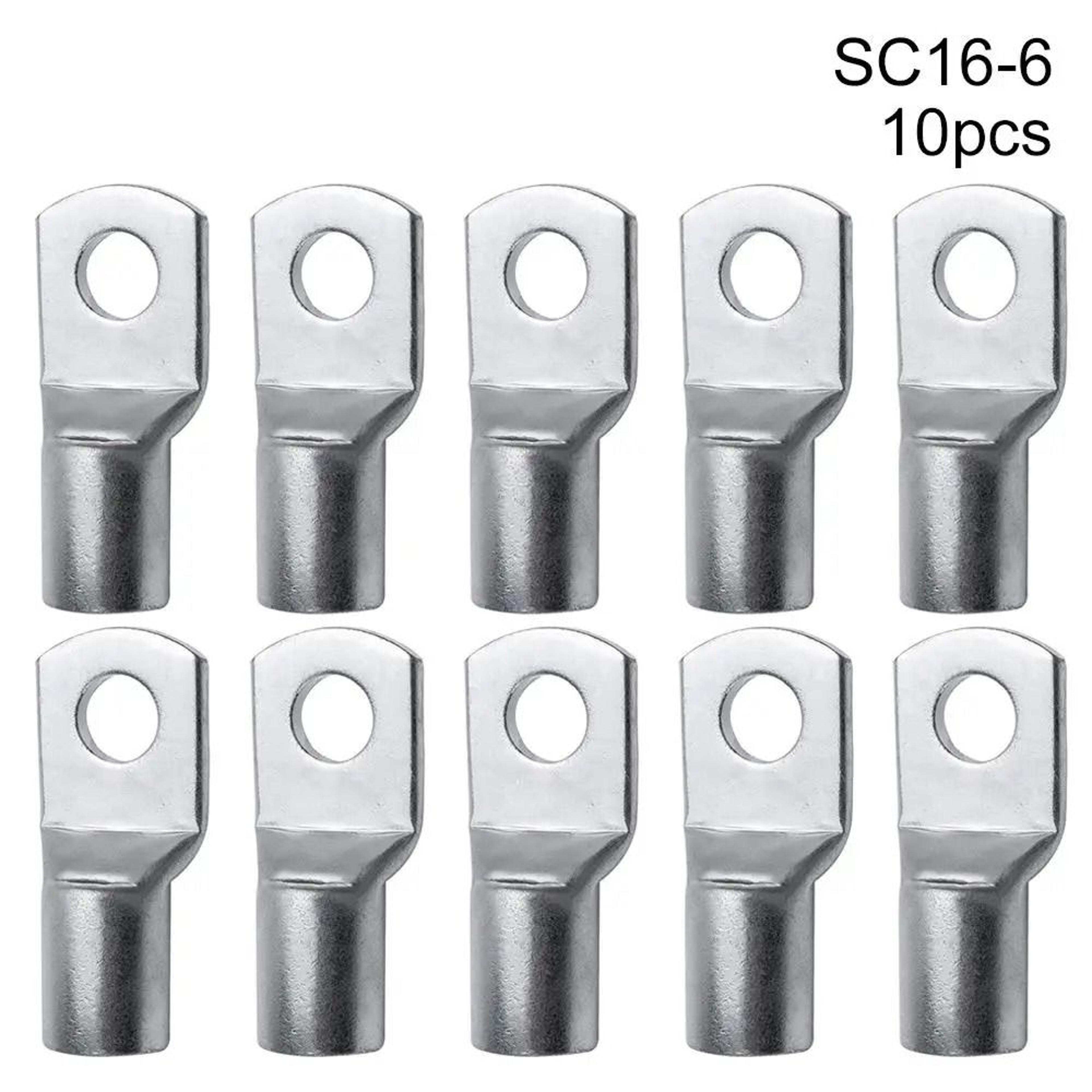 Ten Piece SC Tinned Copper Cable Lug Ring Terminal Set 1