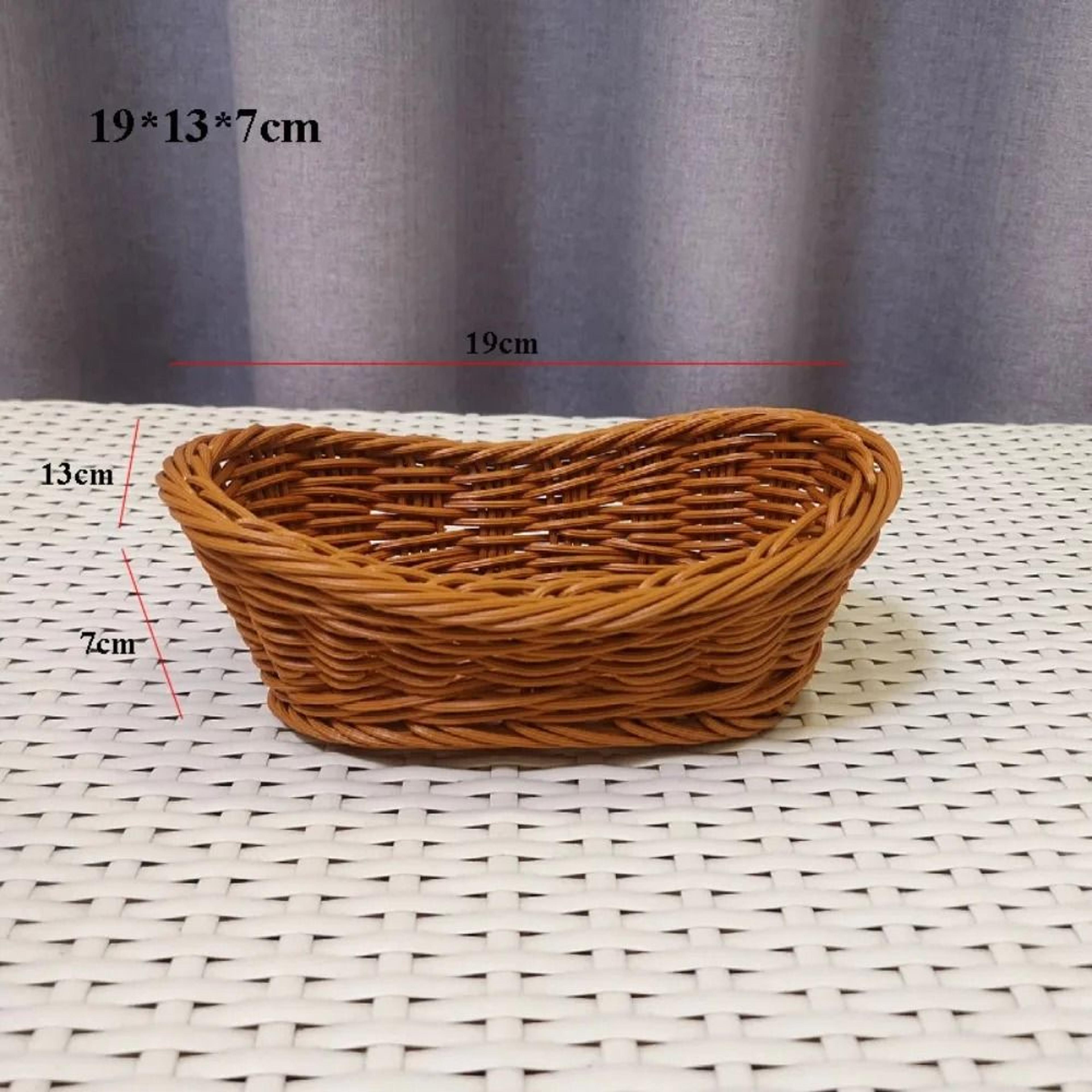Woven Serving Basket For Bread Fruit And Table Storage 6