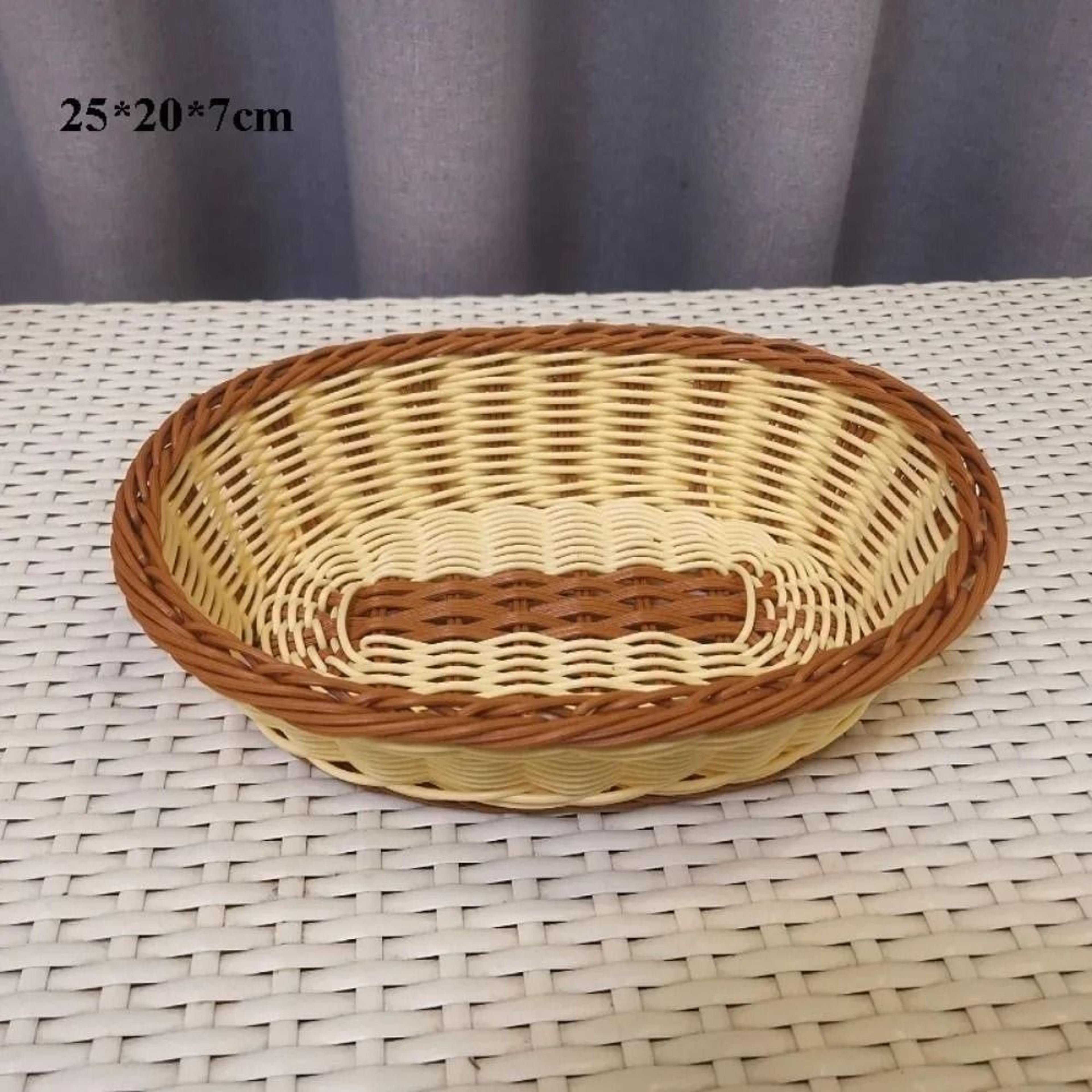 Woven Serving Basket For Bread Fruit And Table Storage 12