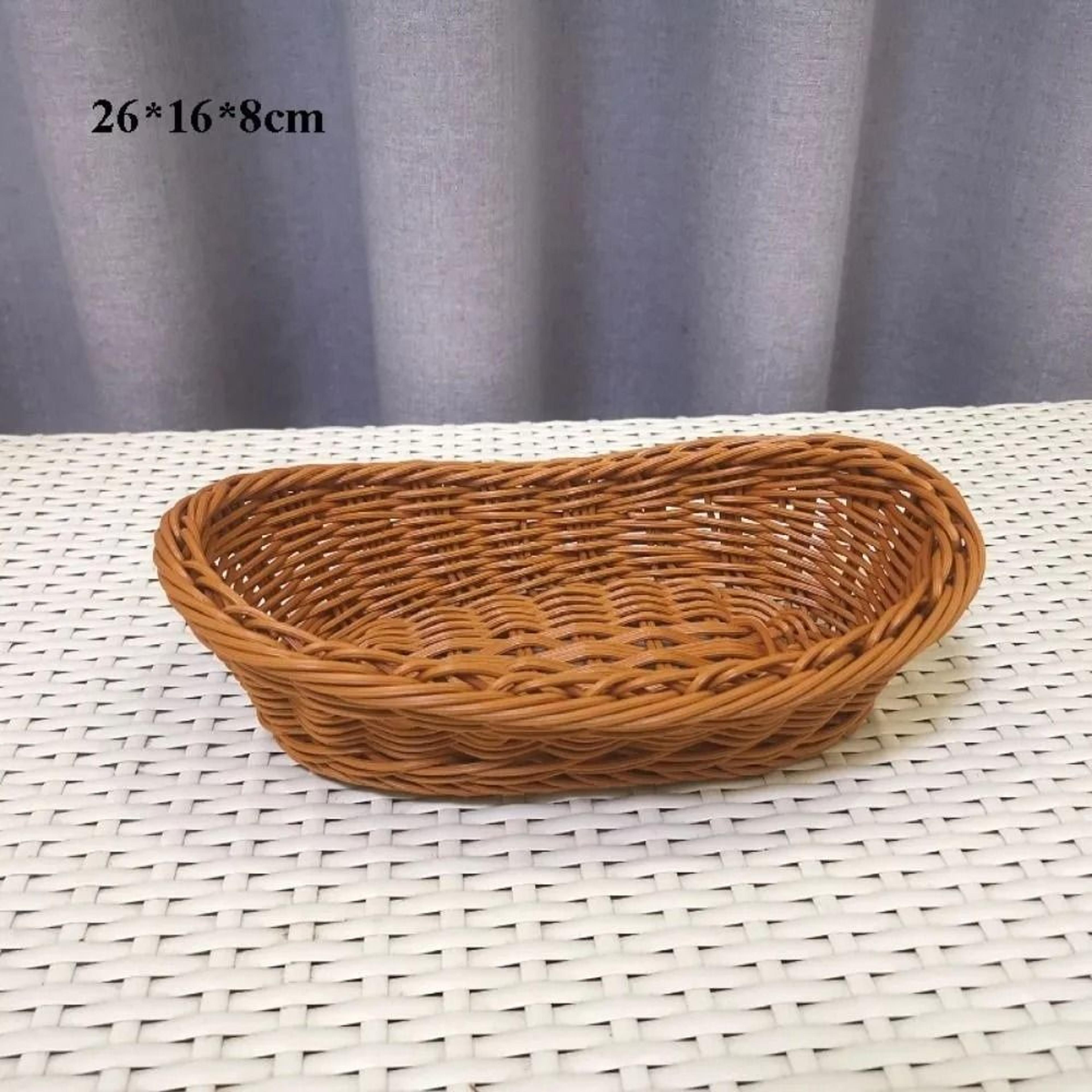 Woven Serving Basket For Bread Fruit And Table Storage 9