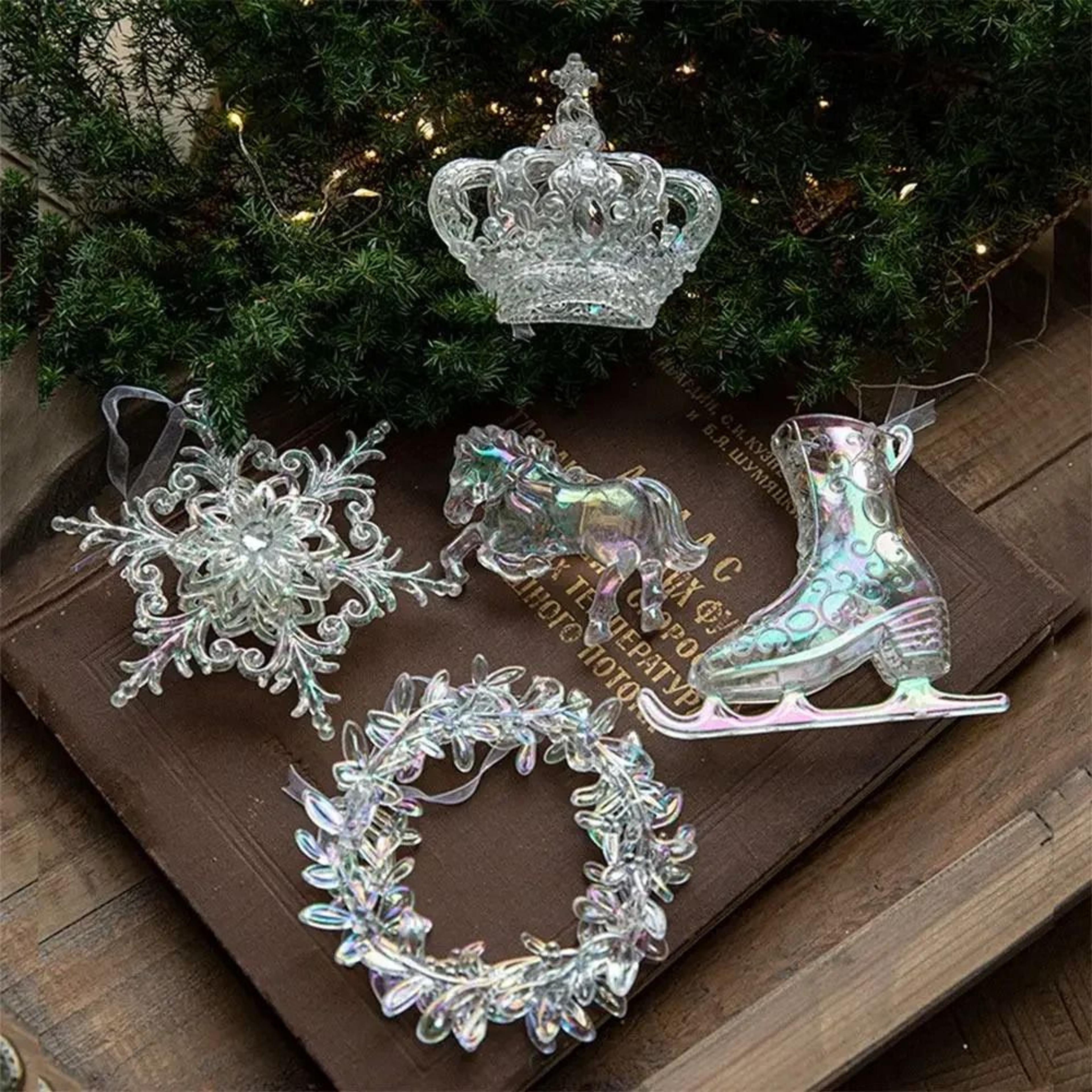 Transparent Acrylic Christmas Hanging Ornament 14