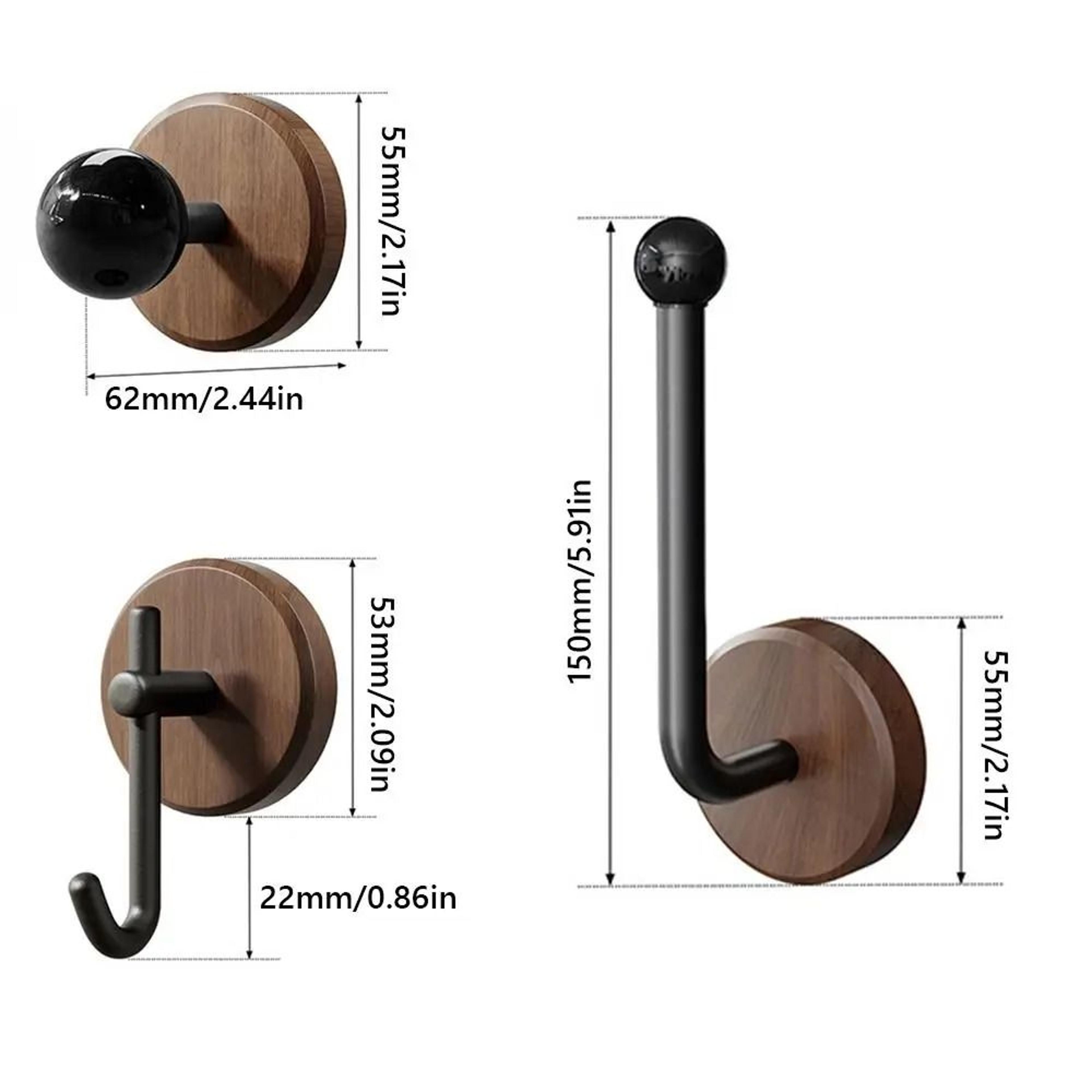 Nordic Wood Self Adhesive No Drill Wall Hook 8