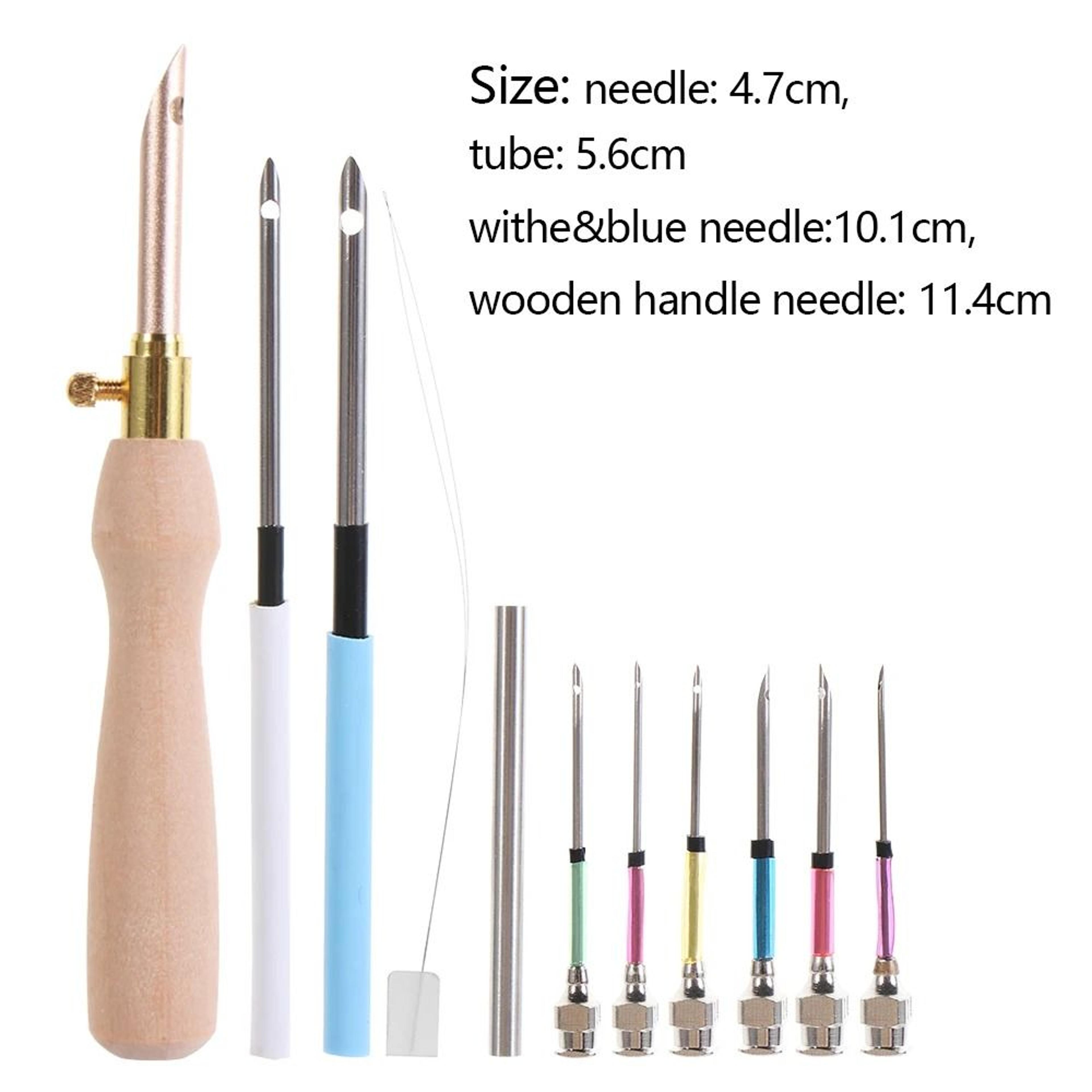 Nine Piece Punch Needle Embroidery Kit With Pen And Threaders 3