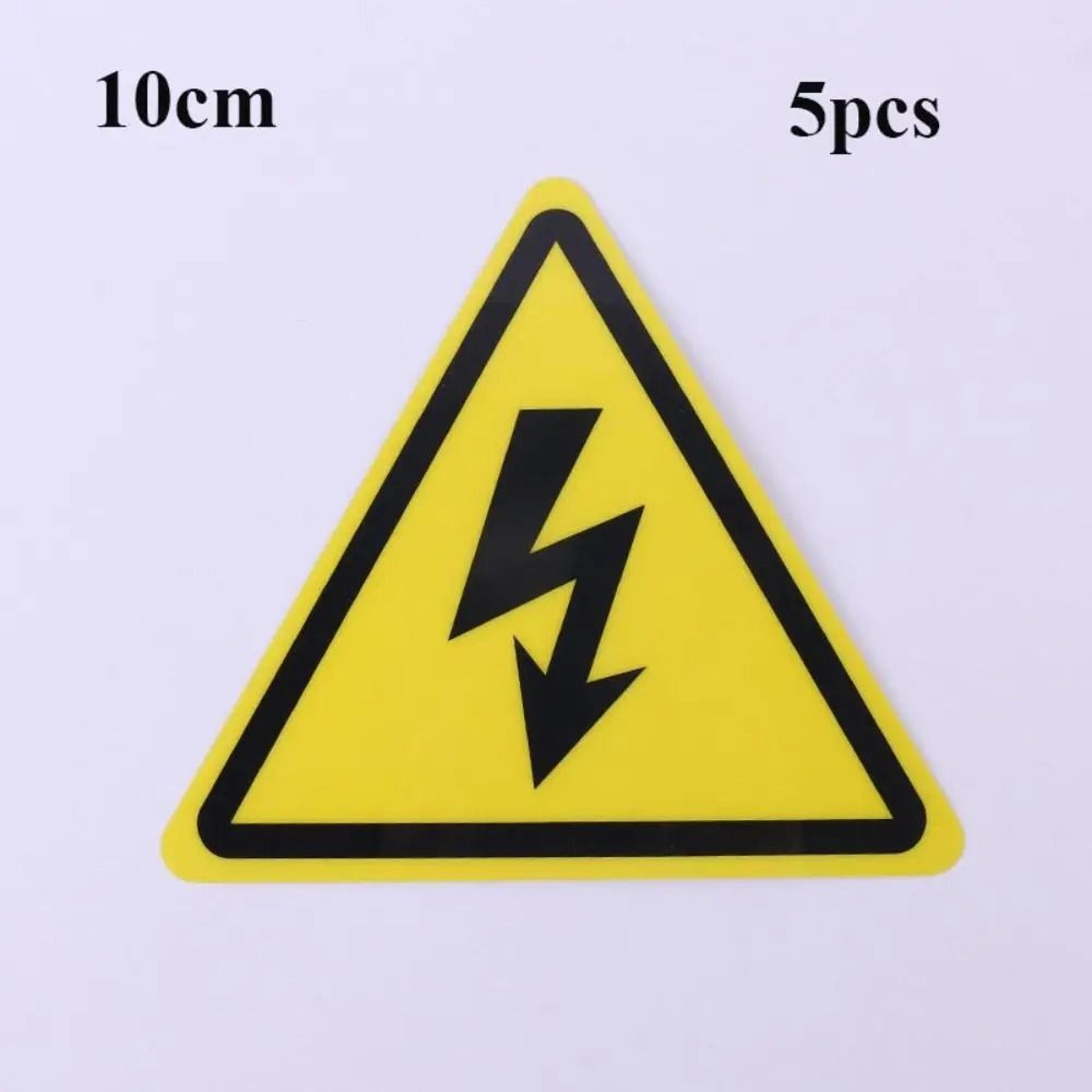 Waterproof Electrical Shock Hazard Warning Stickers For Panels And Equipment 4