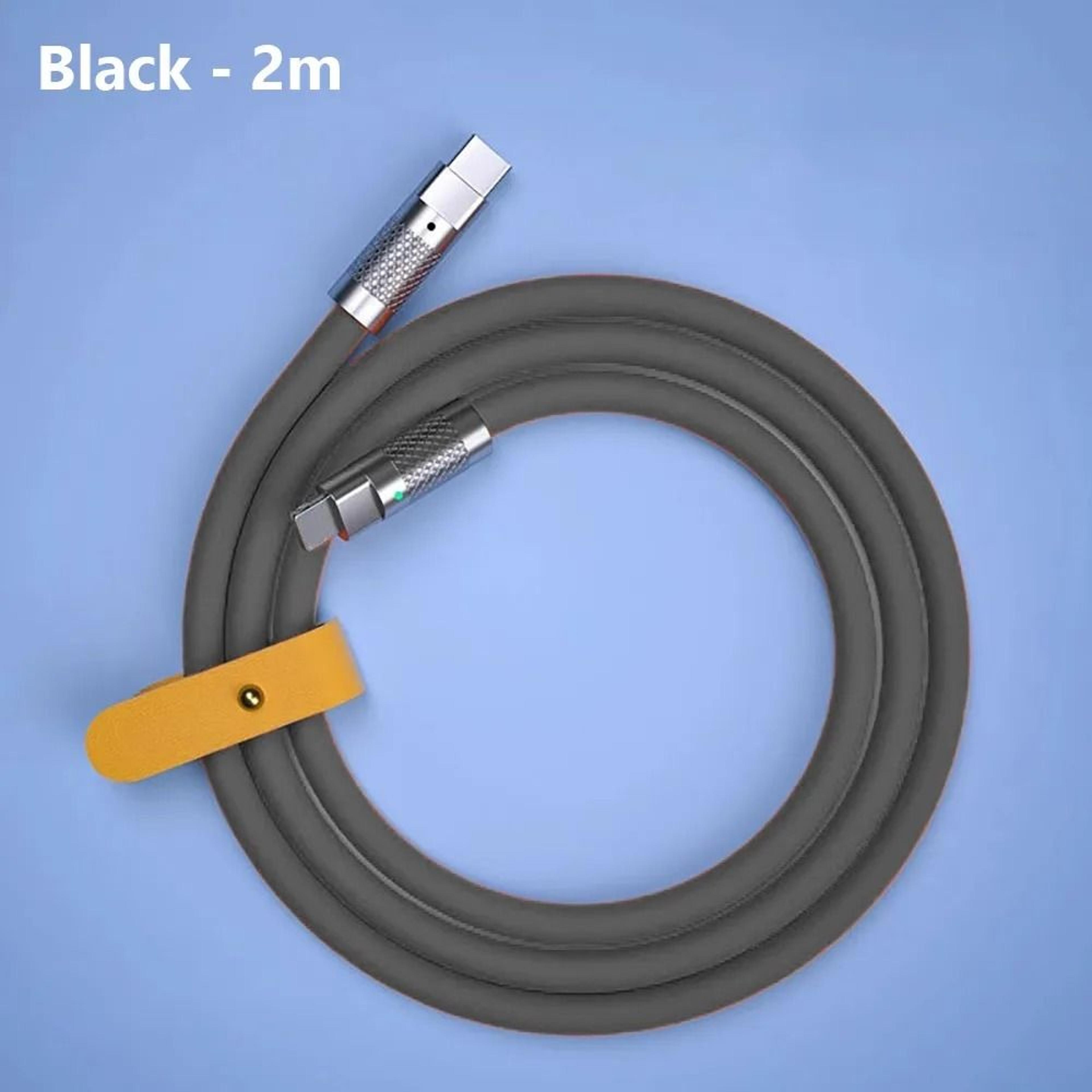 100W Silicone USB C Fast Charging Cable For Compatible Devices 6