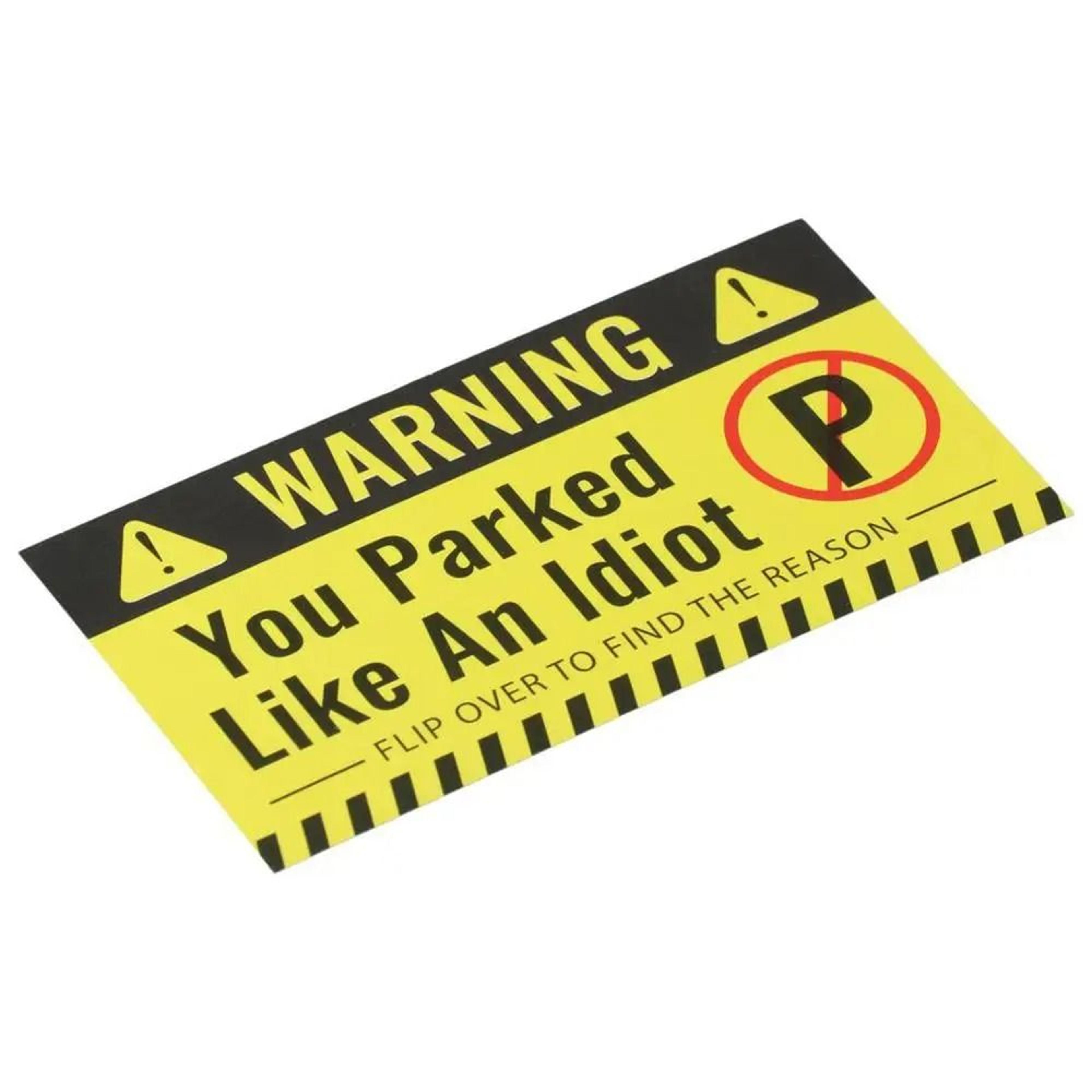 One Hundred Funny Bad Parking Violation Reminder Cards With Reasons 3