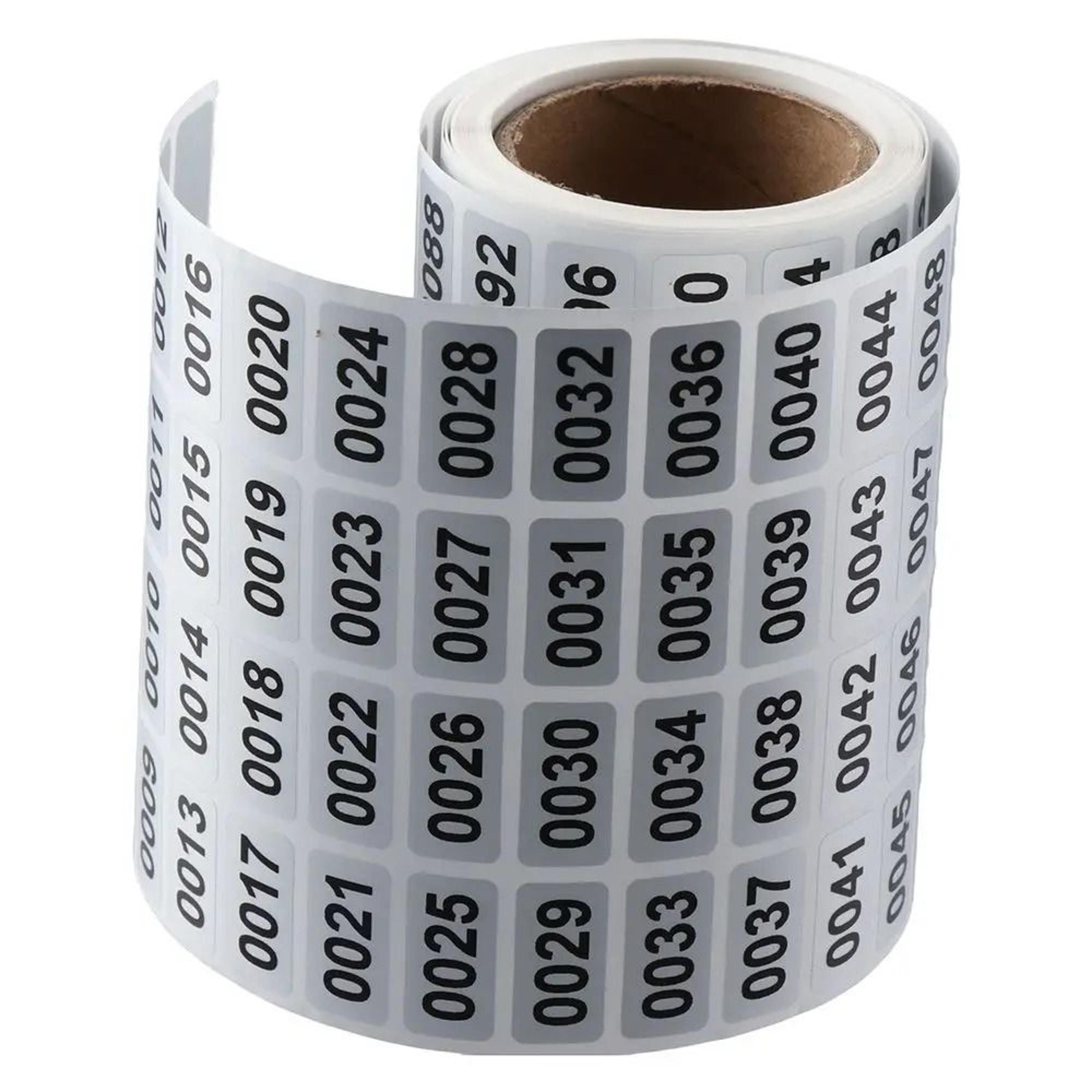 Two Thousand Consecutive Number Inventory Stickers For Organized Asset Tracking 6