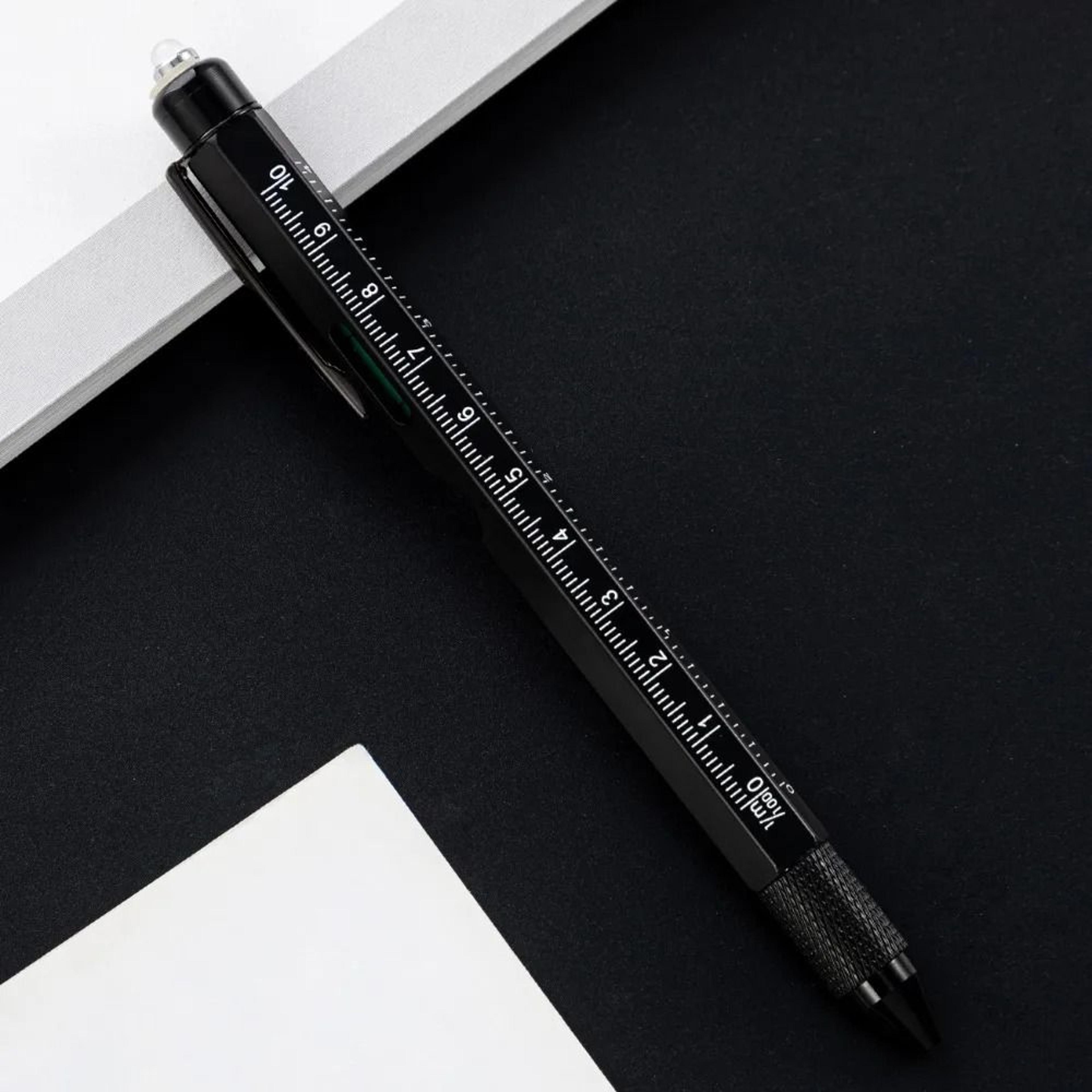 Metal Nine Function Multi Tool Pen With LED And Screwdrivers 2