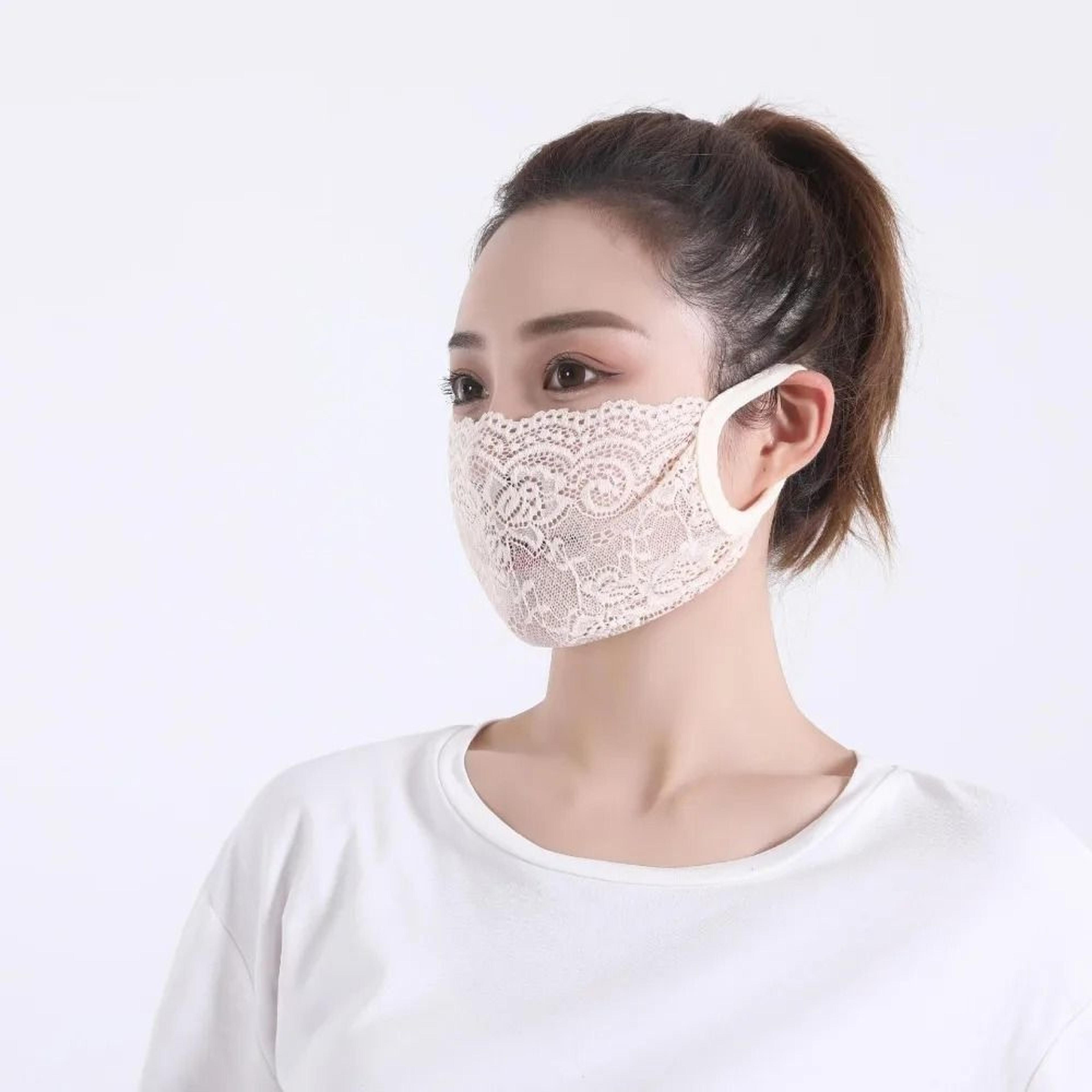 Breathable Lace Face Mask For Lightweight Sun Coverage And Comfort 5