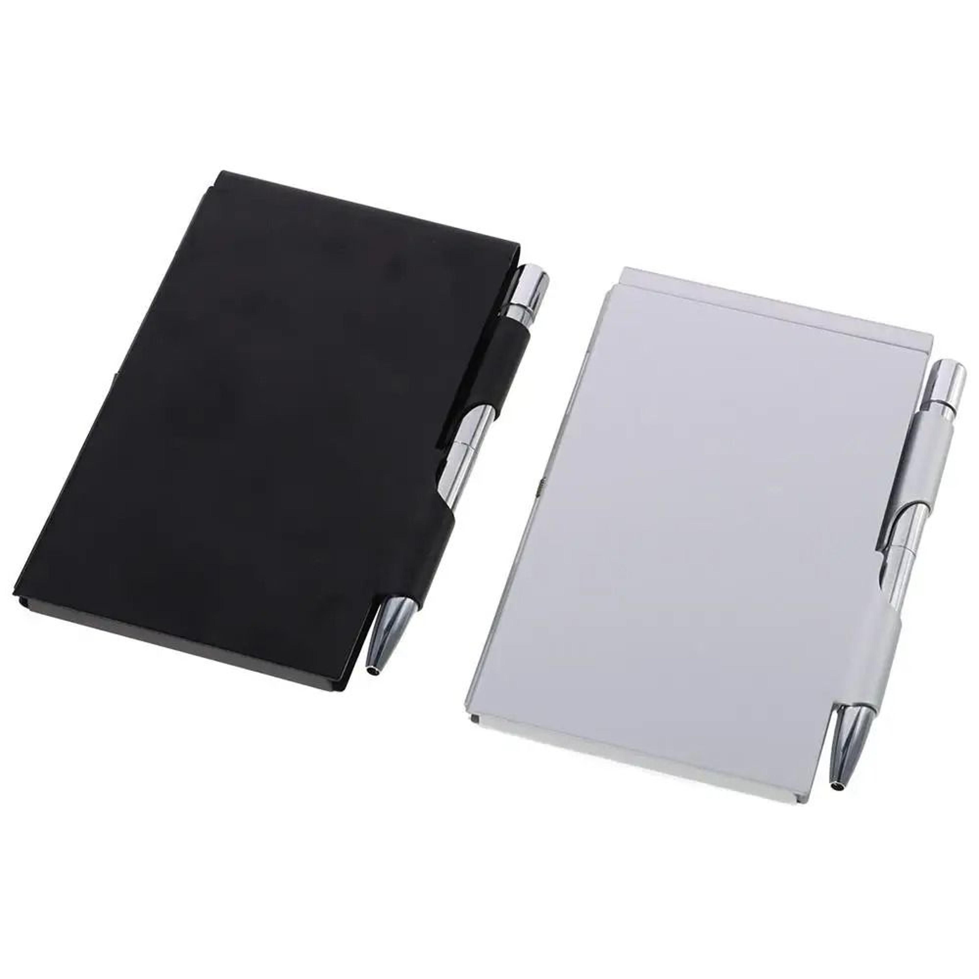 Refillable Aluminum Pocket Notebook With Pen For Quick Notes Anywhere 5