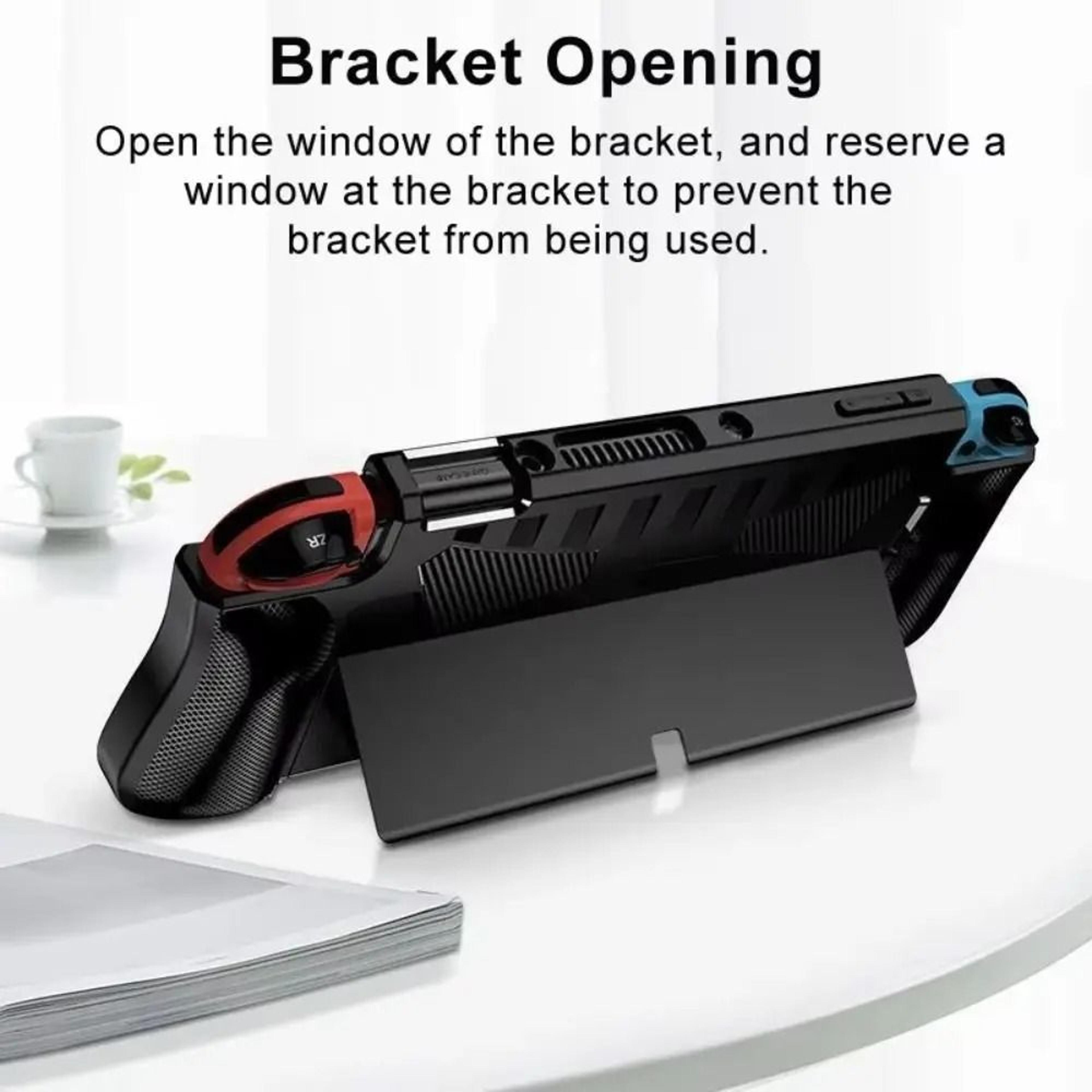 Dockable Ergonomic Grip Case For Nintendo Switch OLED Console Protection 3
