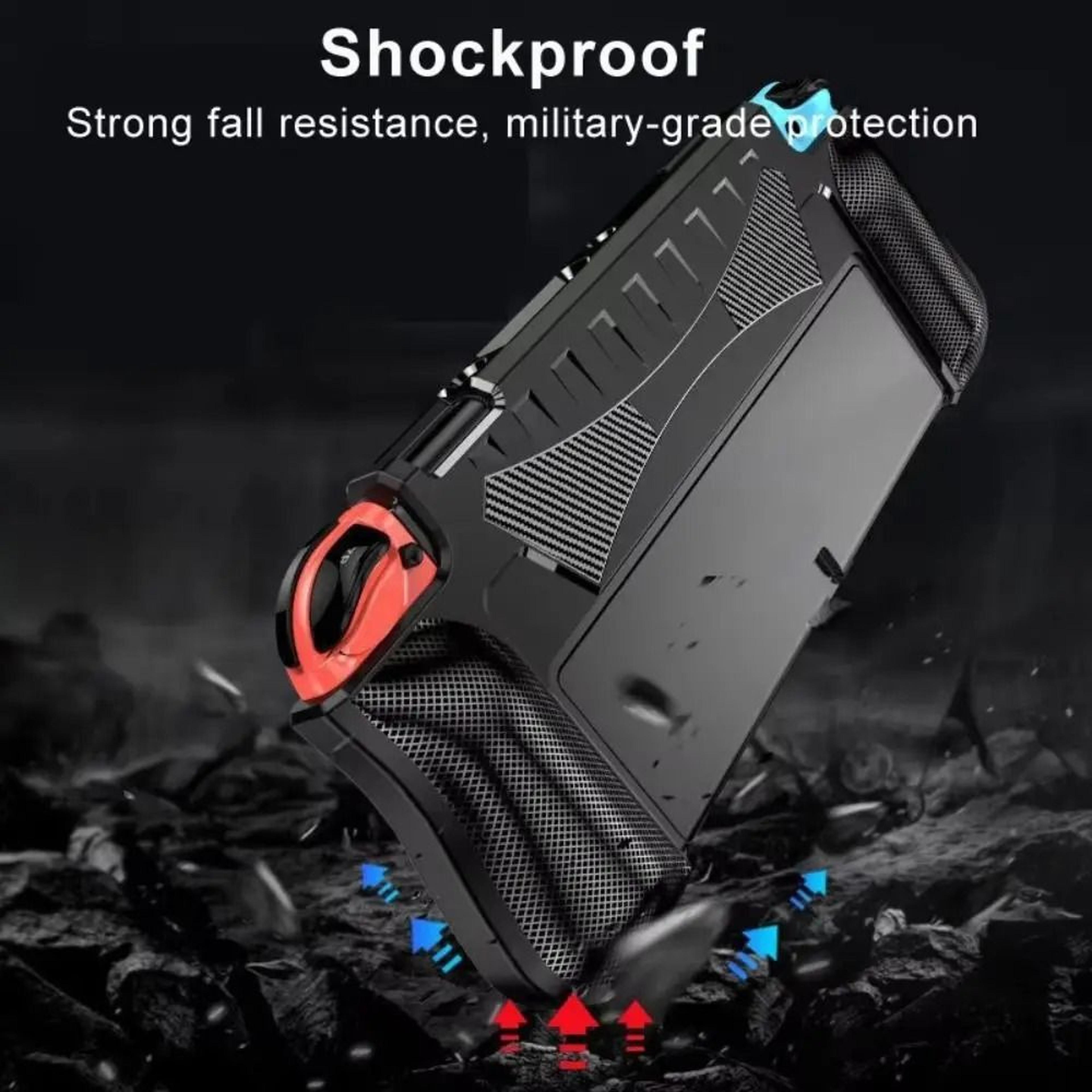Dockable Ergonomic Grip Case For Nintendo Switch OLED Console Protection 5
