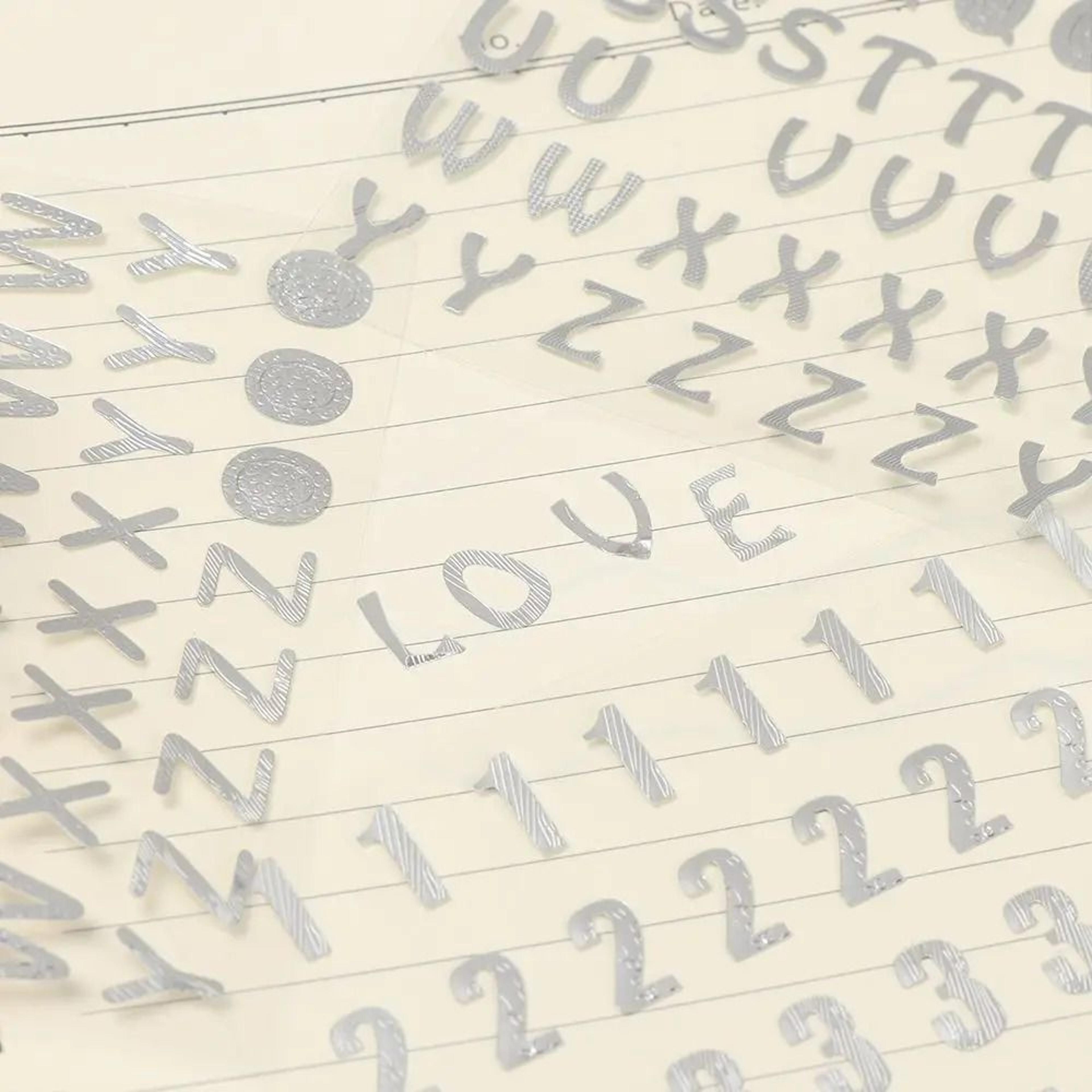 Colorful Letter Number Stickers For Creative Scrapbooks Diaries And Albums 10