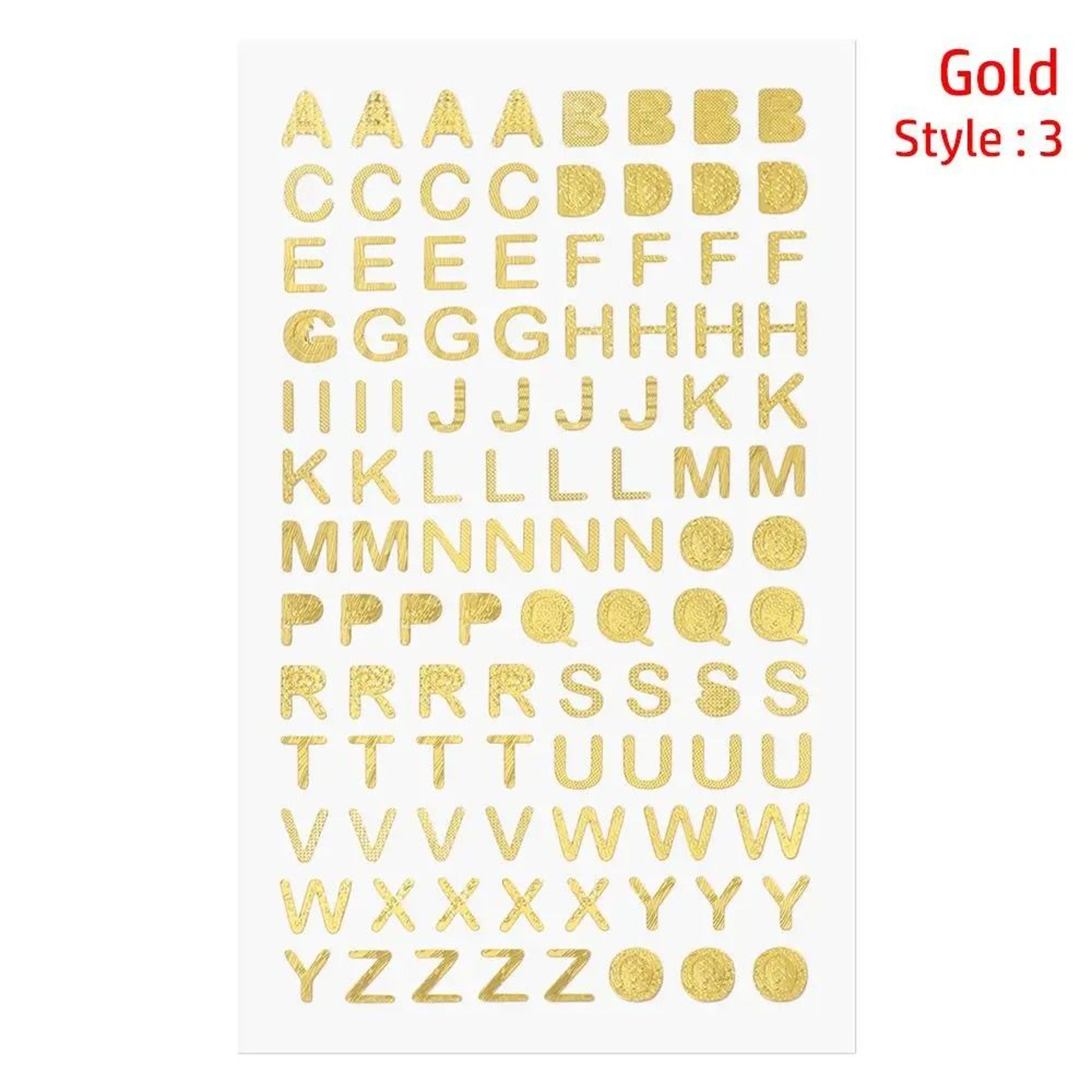 Colorful Letter Number Stickers For Creative Scrapbooks Diaries And Albums 5