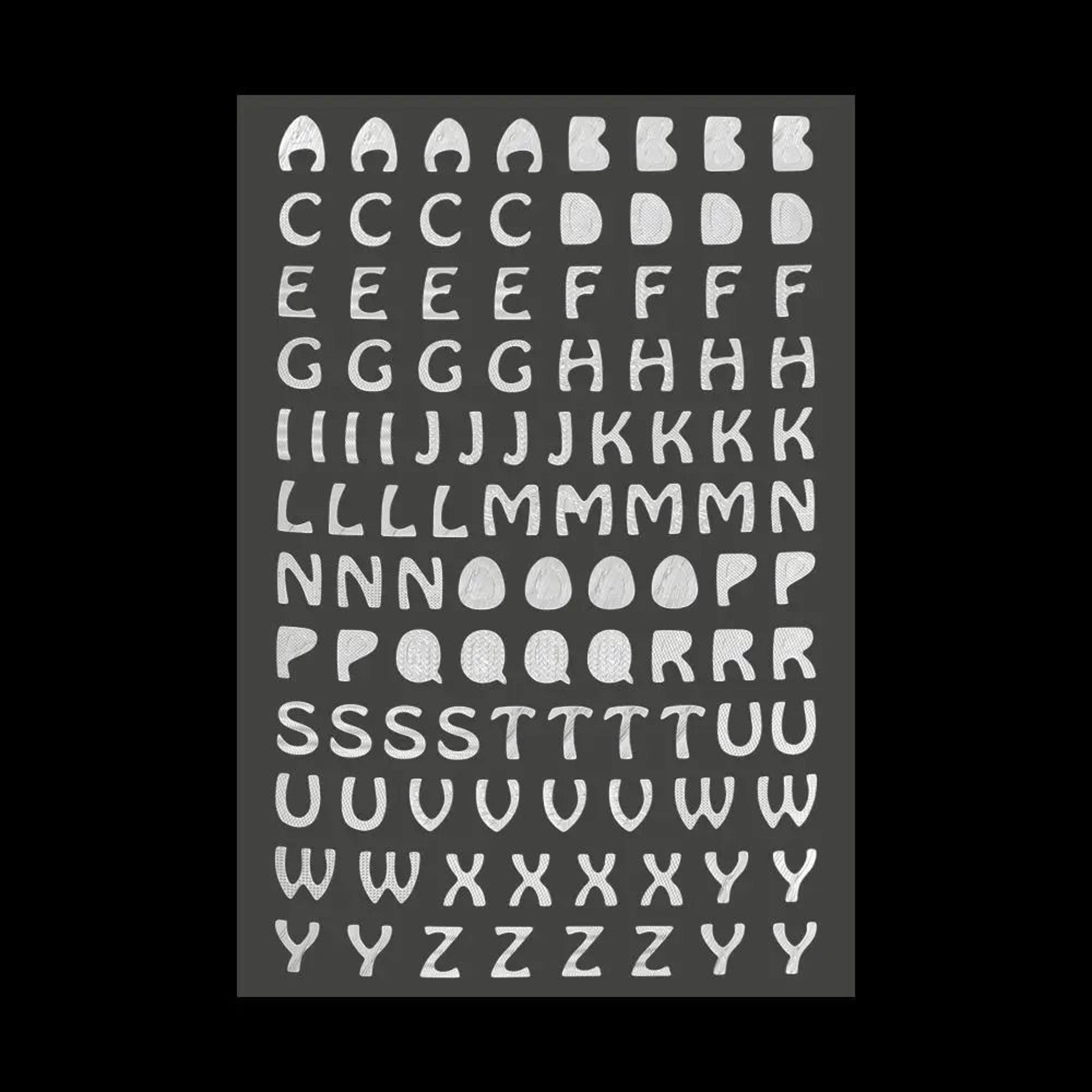 Colorful Letter Number Stickers For Creative Scrapbooks Diaries And Albums 7